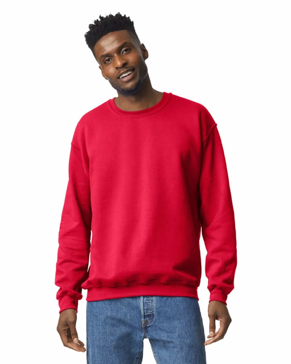 Sudadera para Hombre sin Capucha - Sudadera Cuello Redondo en Algodón Ideal para Ropa de Trabajo y Deporte - Disponible en Tallas S a 5XL