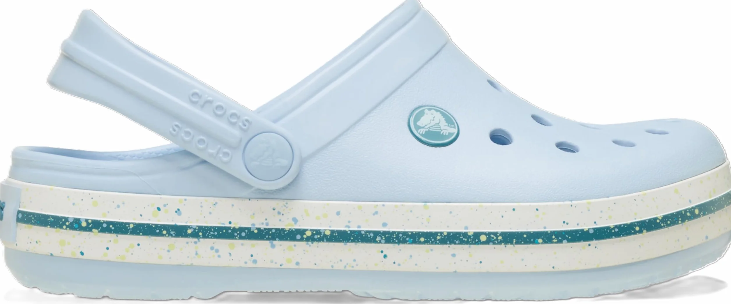 Crocs Crocband Speckled Band Clog K Zuecos Unisex niños Azul Escarcha 34/35 EU