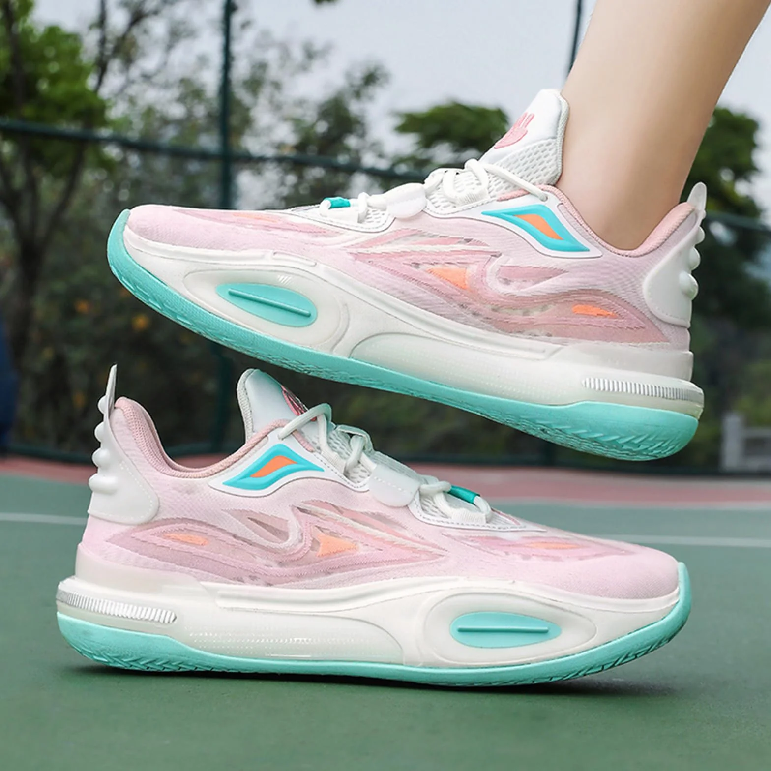 Zapatillas de baloncesto acolchadas mujer cómodas correr caminar