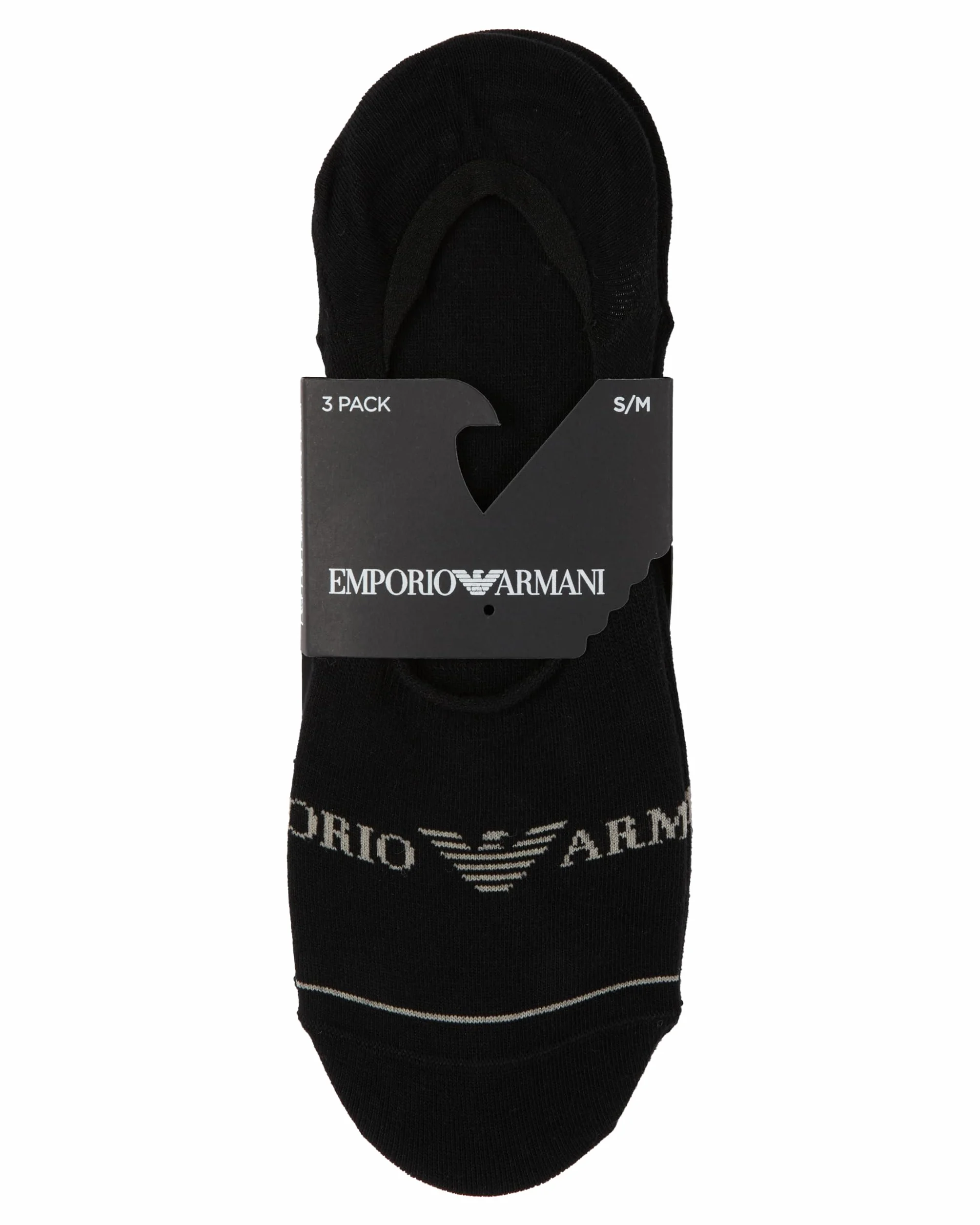 Emporio Armani Men's 3-Pack Invisible Socks