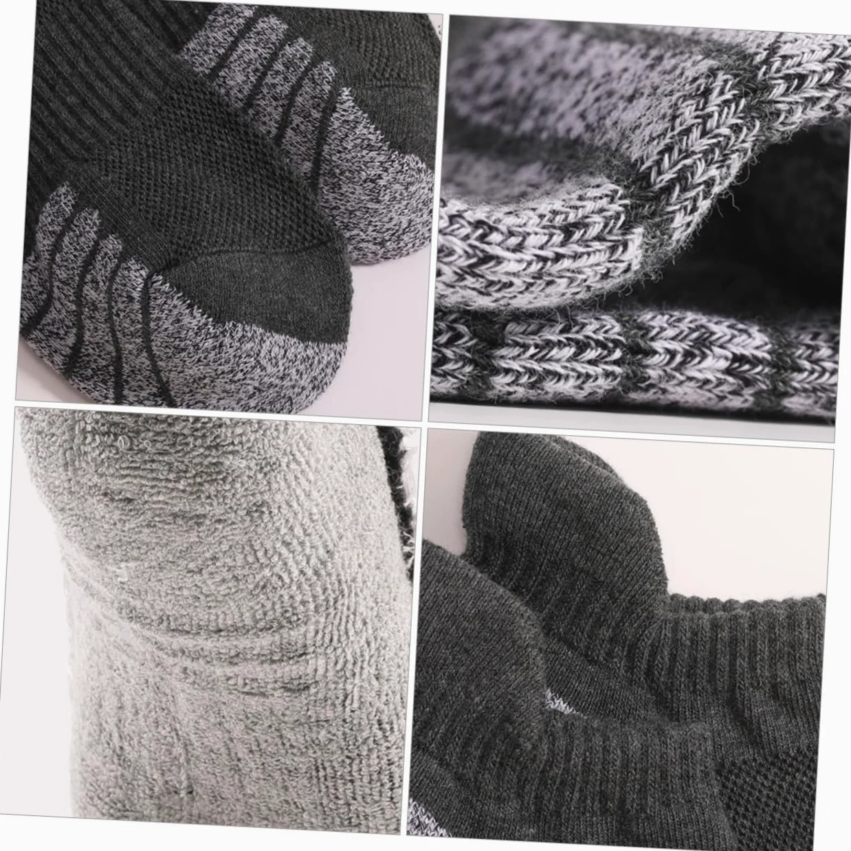 Gatuida 6pares Calcetines Antideslizantes Para Correr Gruesos De Algodón Calcetines Tobilleros Transpirables Para Deportes y Entrenamiento
