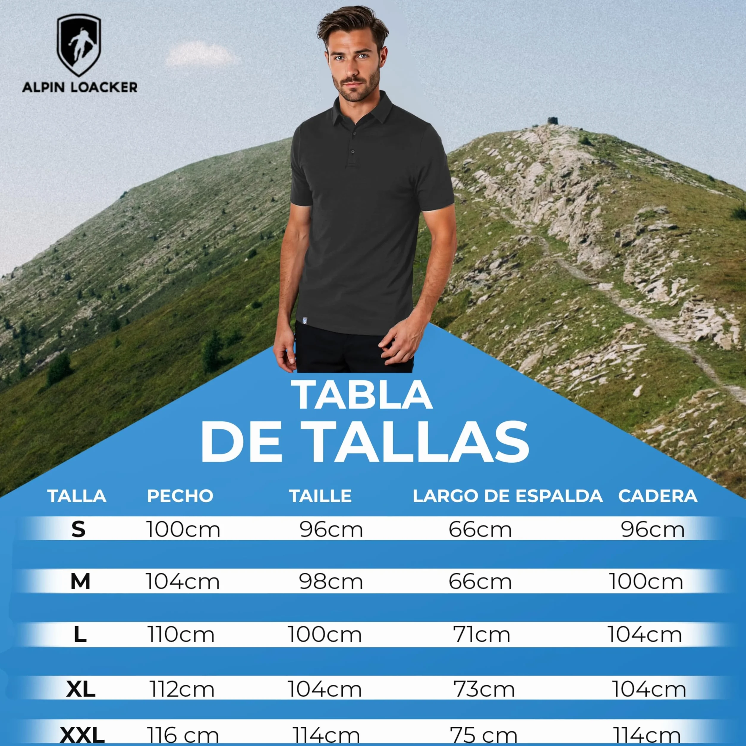 ALPIN LOACKER Camiseta Polo Merino para Hombre, Manga Corta, Camiseta antisudor, Camiseta Merino, Prenda térmica Transpirable