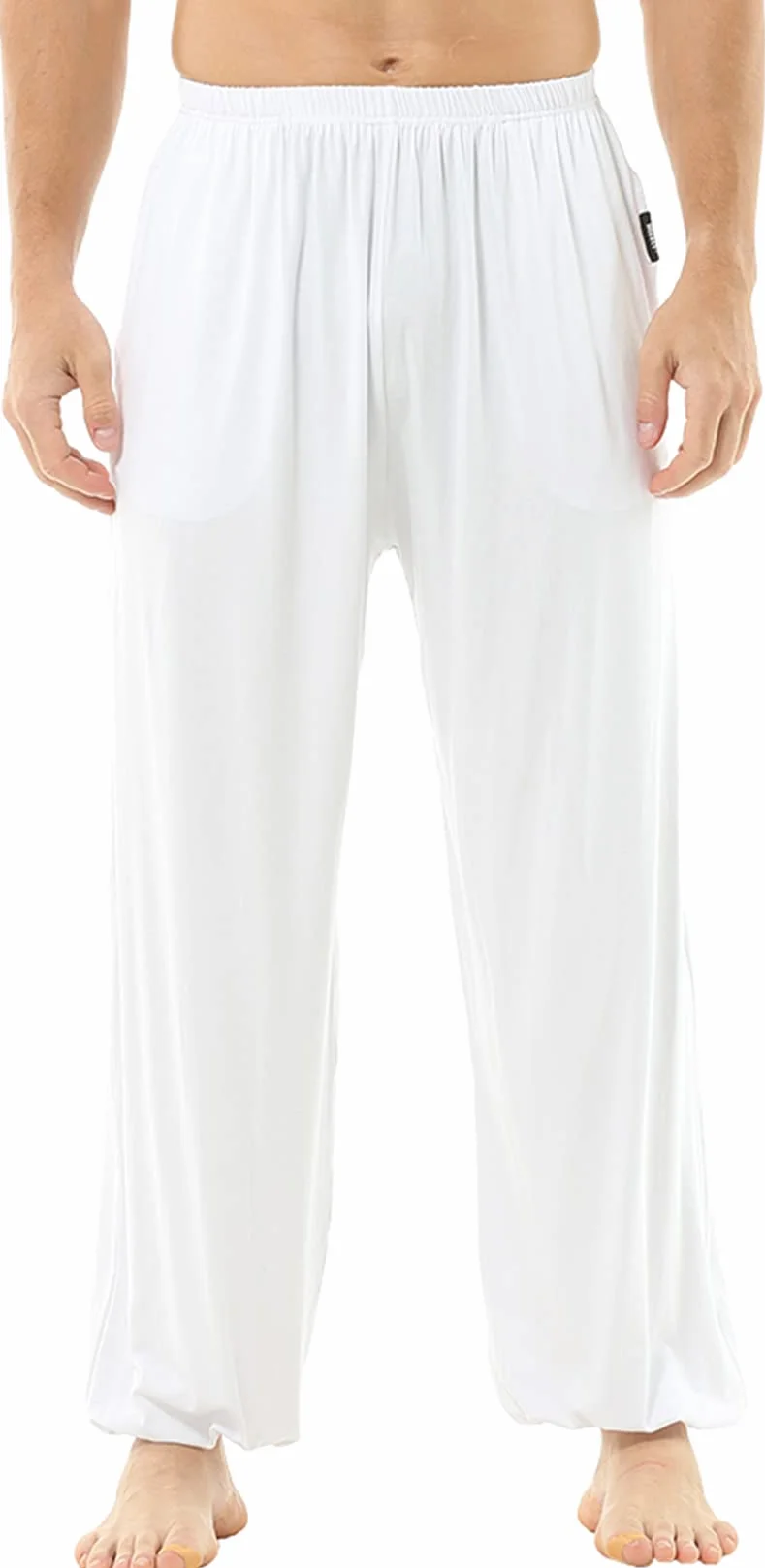 HOEREV Super Soft Modal Spandex Harem Yoga Pilates Pants
