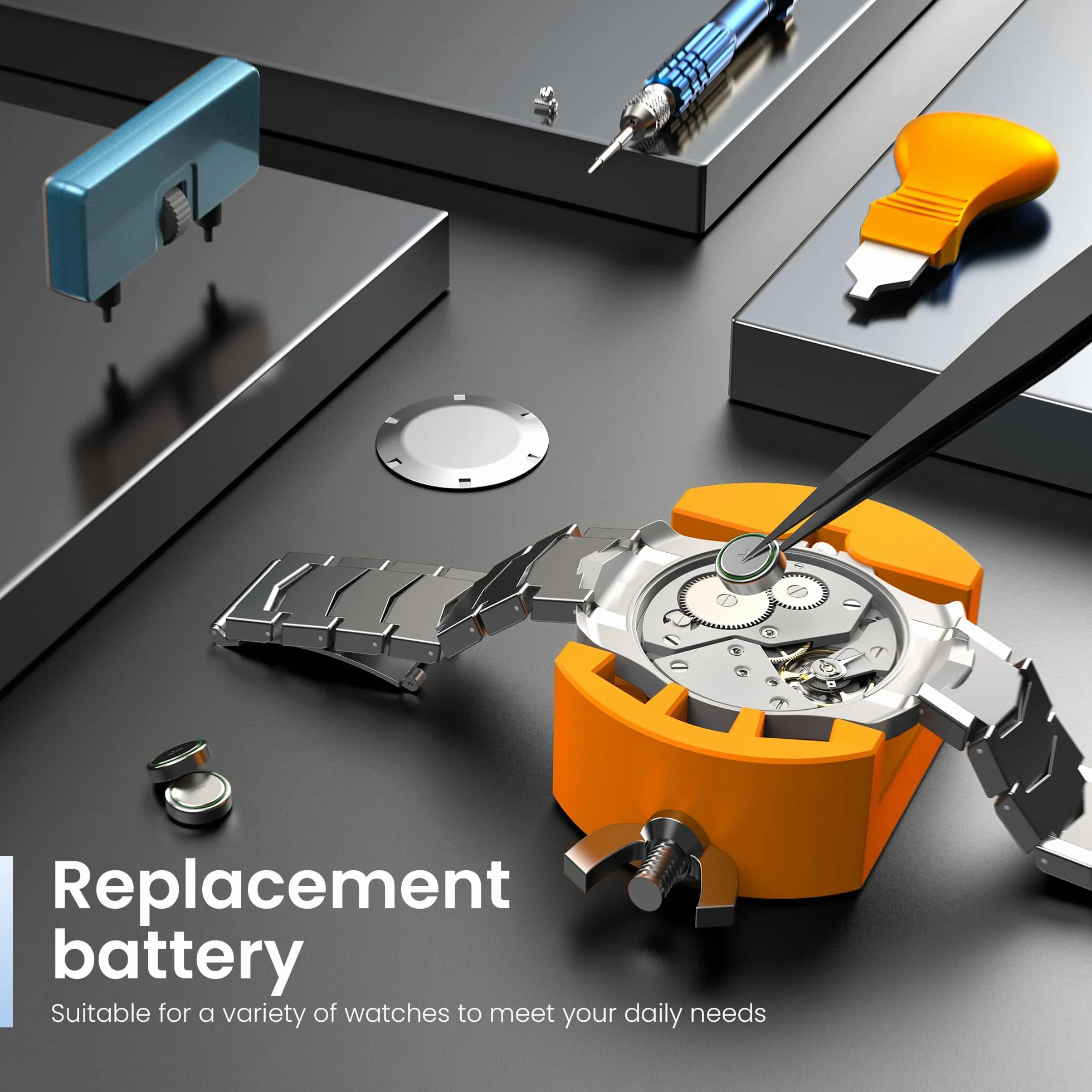 Kit Destornillador Relojero JOREST para Reparar Relojes Cambiar Pilas Ajuste Correa