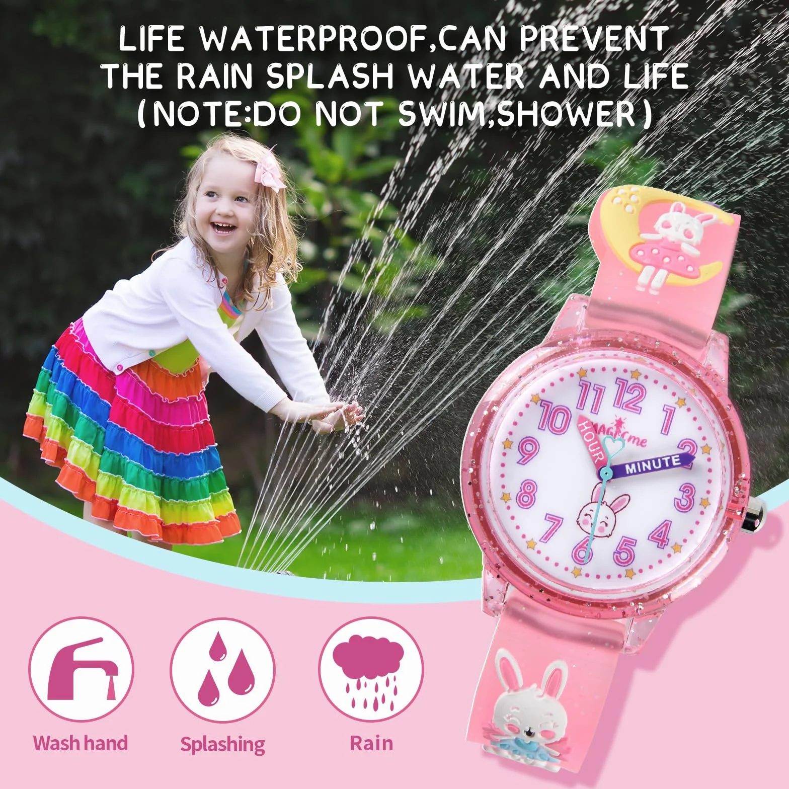 Relojes Digitales para Niños 3D Silicona Correa Dibujos Animados 3-11 Años