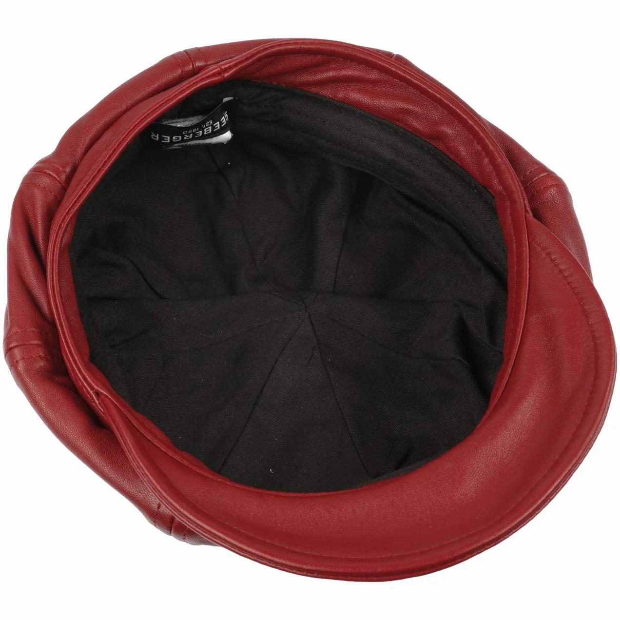 Seeberger Gorra Newsboy Piel Mujer Baker Boy Visera Otoño Verano Invierno