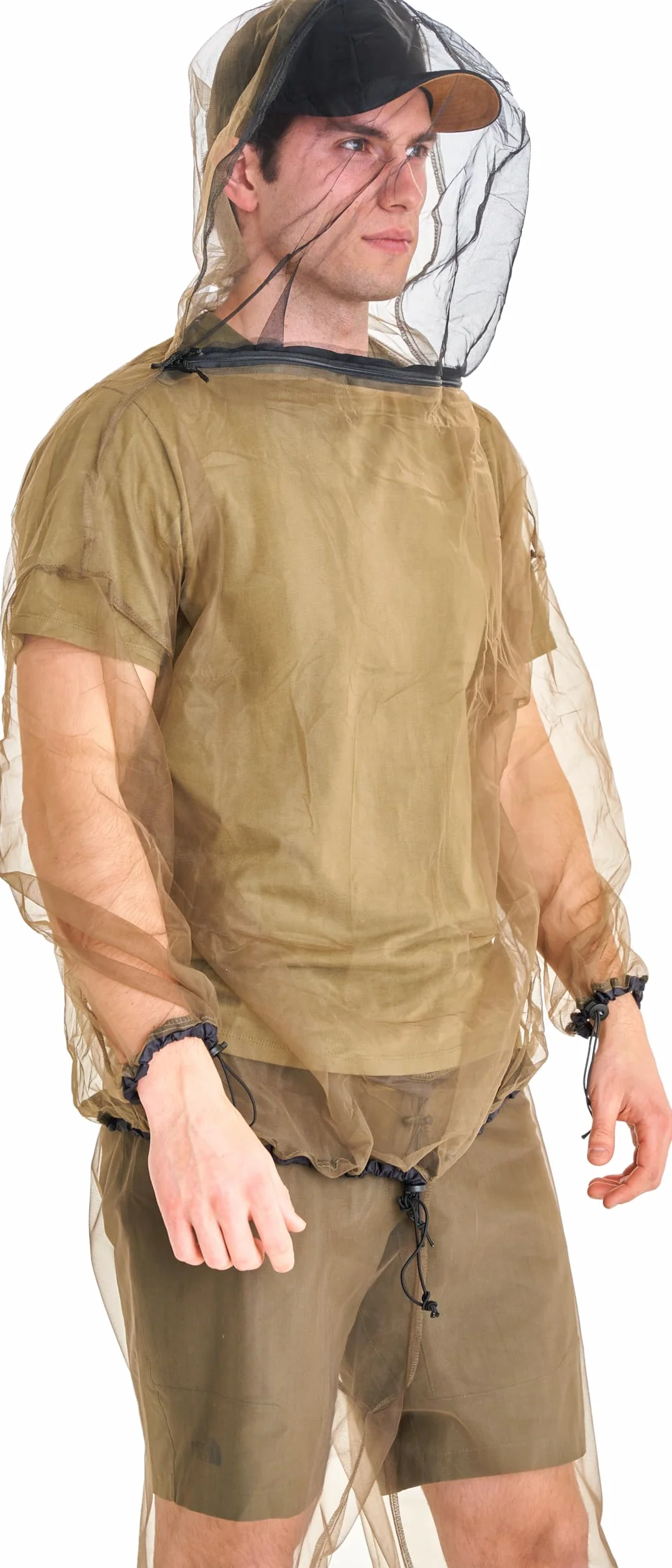 Coghlan's Chaqueta antiinsectos, protección contra mosquitos, malla ultrafina, transpirable, ligera, ajuste ajustable, para camping, senderismo, pesca