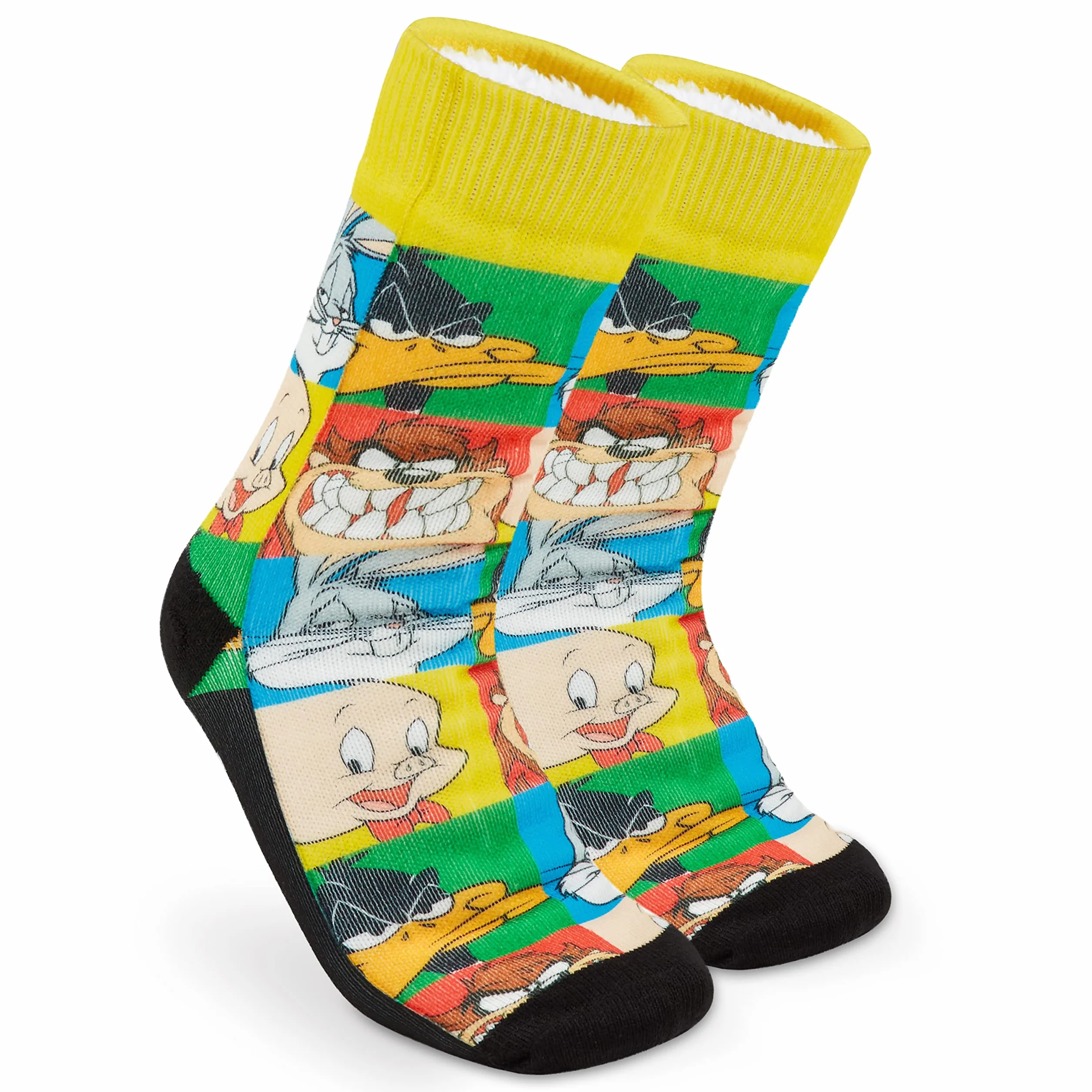 Calcetines Antideslizantes LOONEY TUNES Hombre Adolescente EU 38-44 Zapatillas Casa Invierno