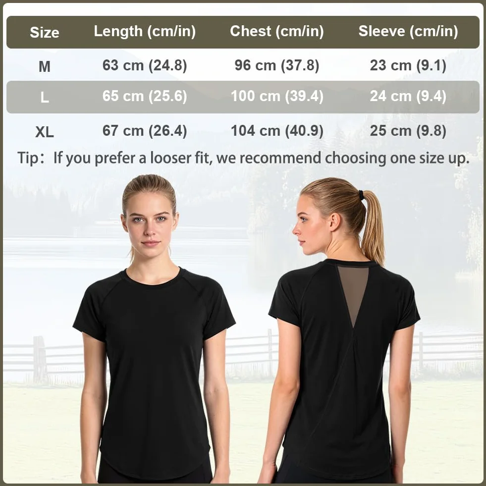 DiULi Camiseta Deportiva Mujer Manga Corta con Malla Espalda Ajuste Holgado Ropa Entrenamiento Atlético Yoga Pilates Fitness Top