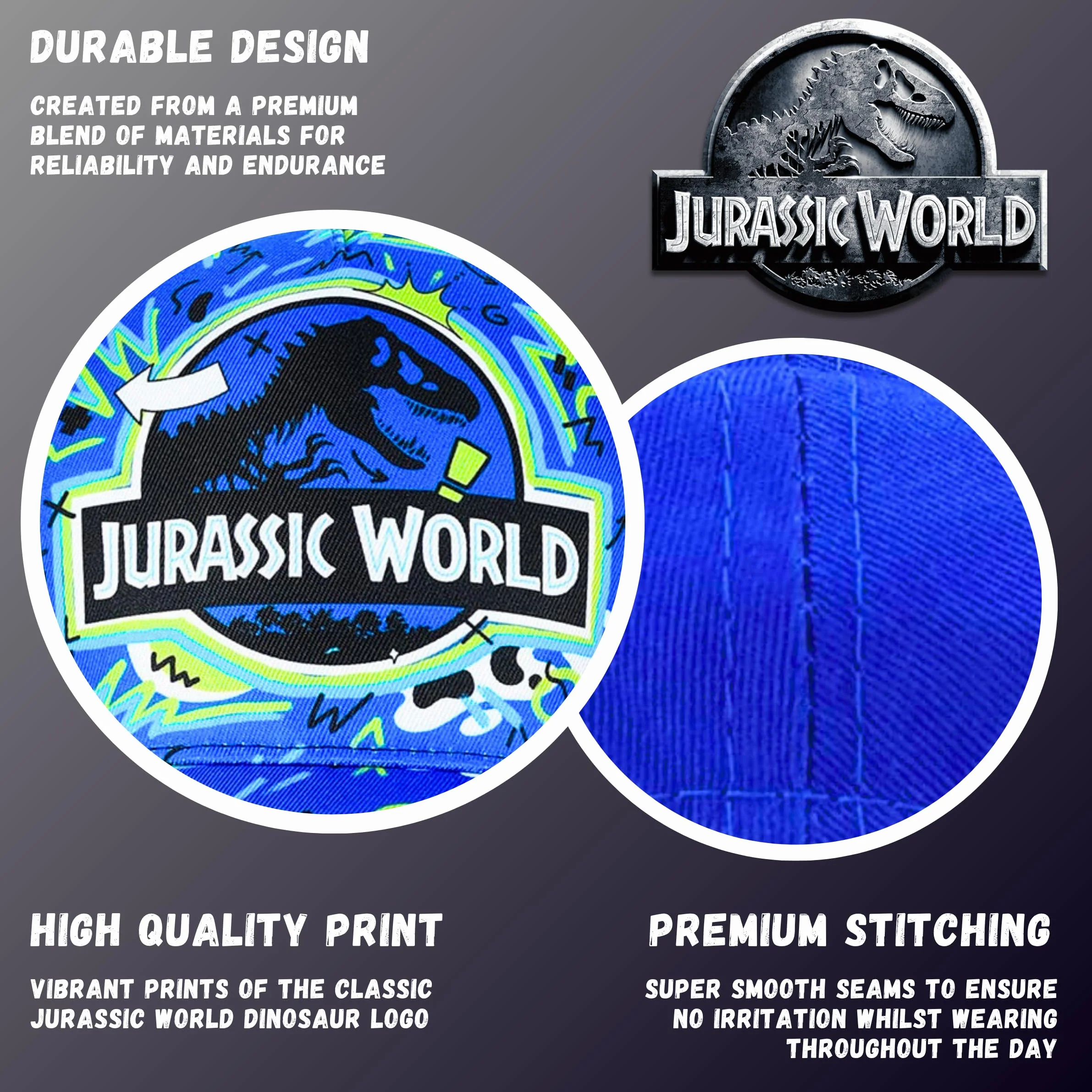 Gorra y Gafas de Sol Jurassic World para Niños Protección UV Verano