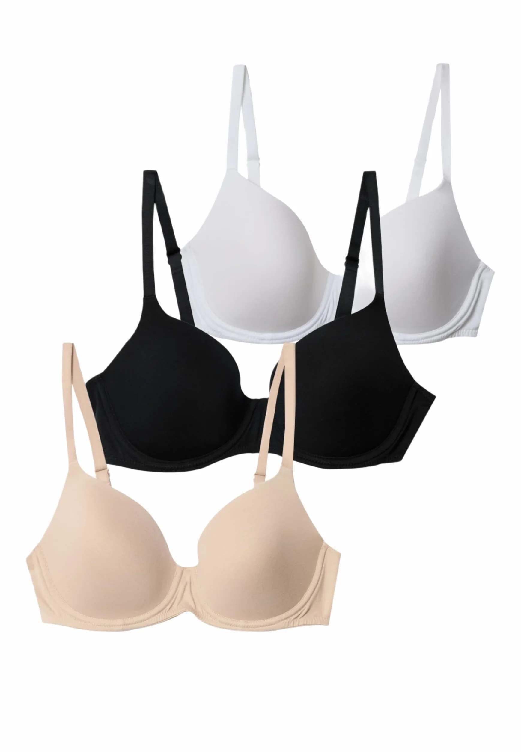 Marks & Spencer Sujetadores de Camiseta de Copa Completa con Aros para Mujer Pack de 3