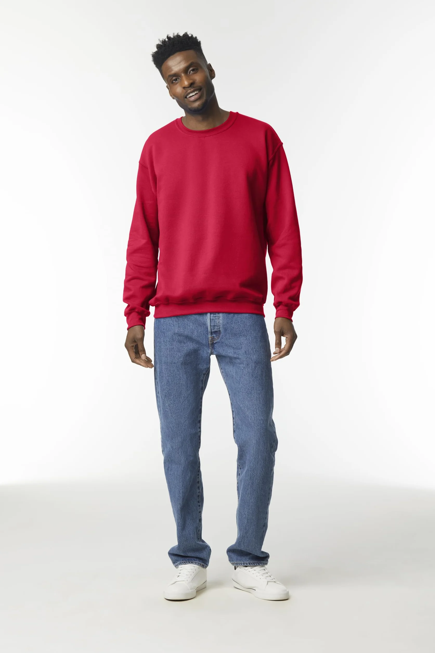 Sudadera para Hombre sin Capucha - Sudadera Cuello Redondo en Algodón Ideal para Ropa de Trabajo y Deporte - Disponible en Tallas S a 5XL