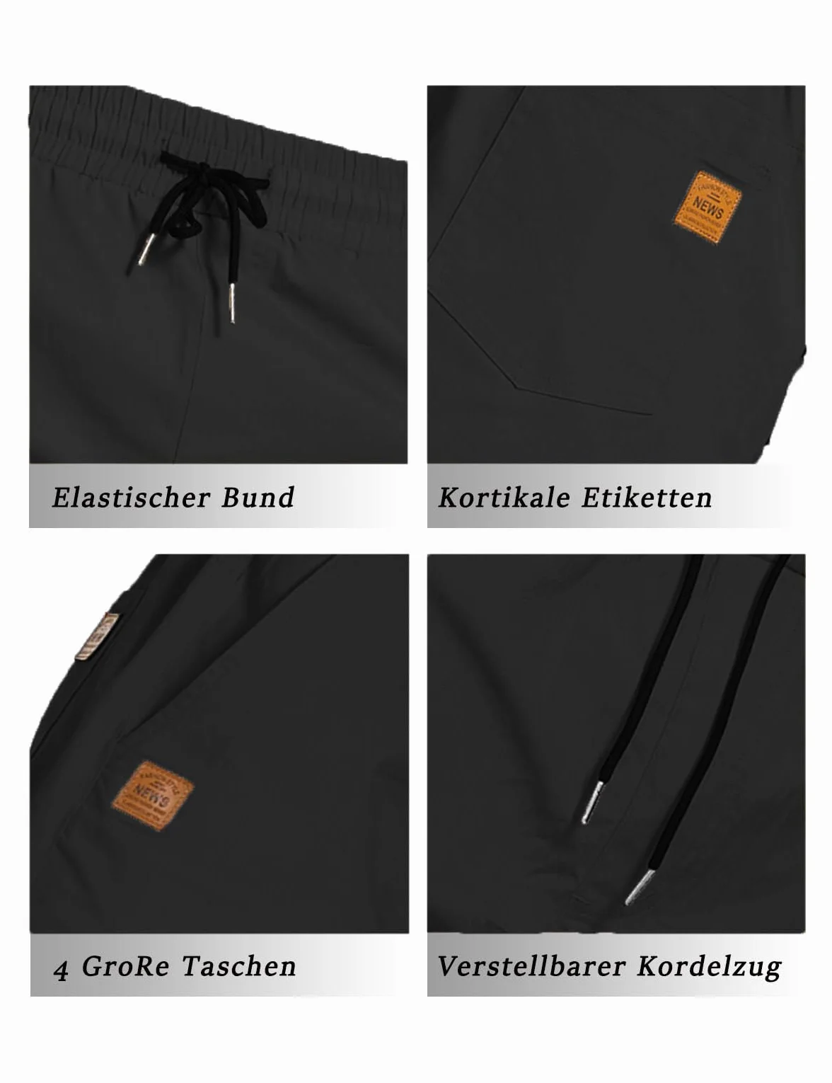 JustSun Pantalones Cortos Hombre Algodon Verano Shorts Casual Chino