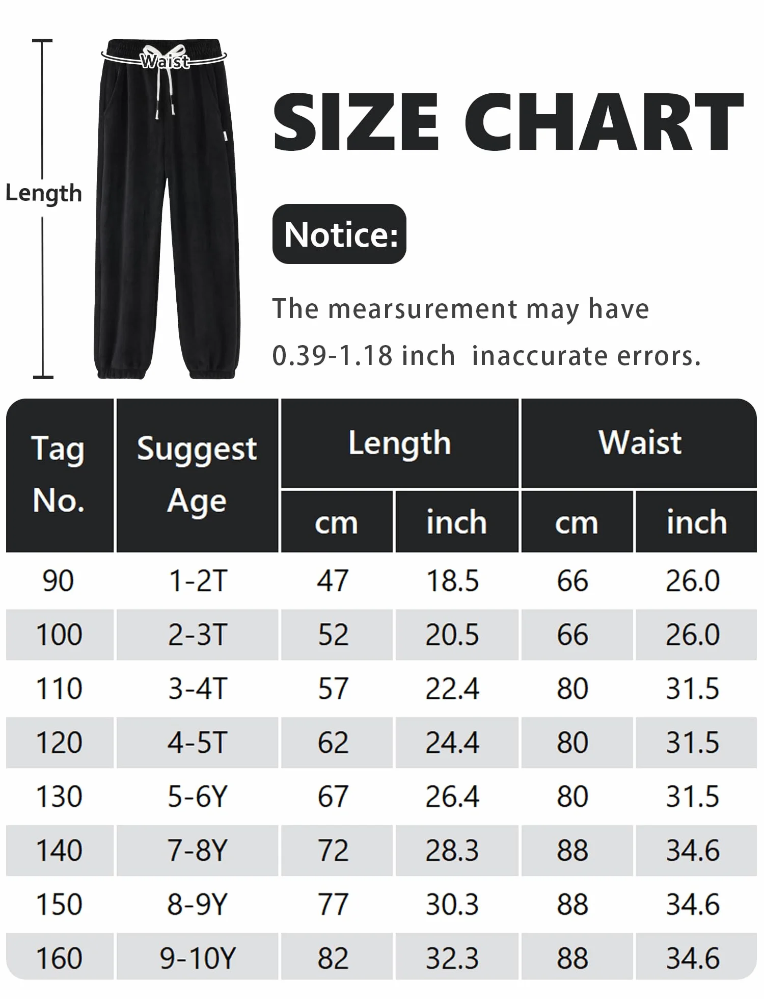Happy Cherry Pantalones Invierno Forro Polar Bebé Niño Niña Largo Grueso Acolchado 80-158 cm