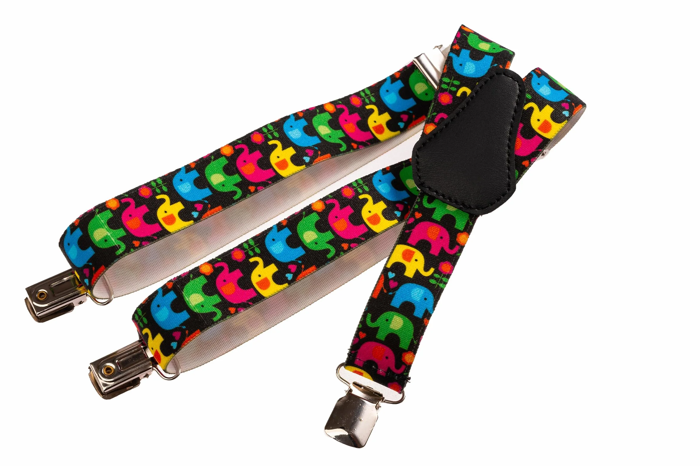 Tirantes de Tela Elastizada Infantiles Unisex Forma Y Elefante 1-5 Años 2.5cm