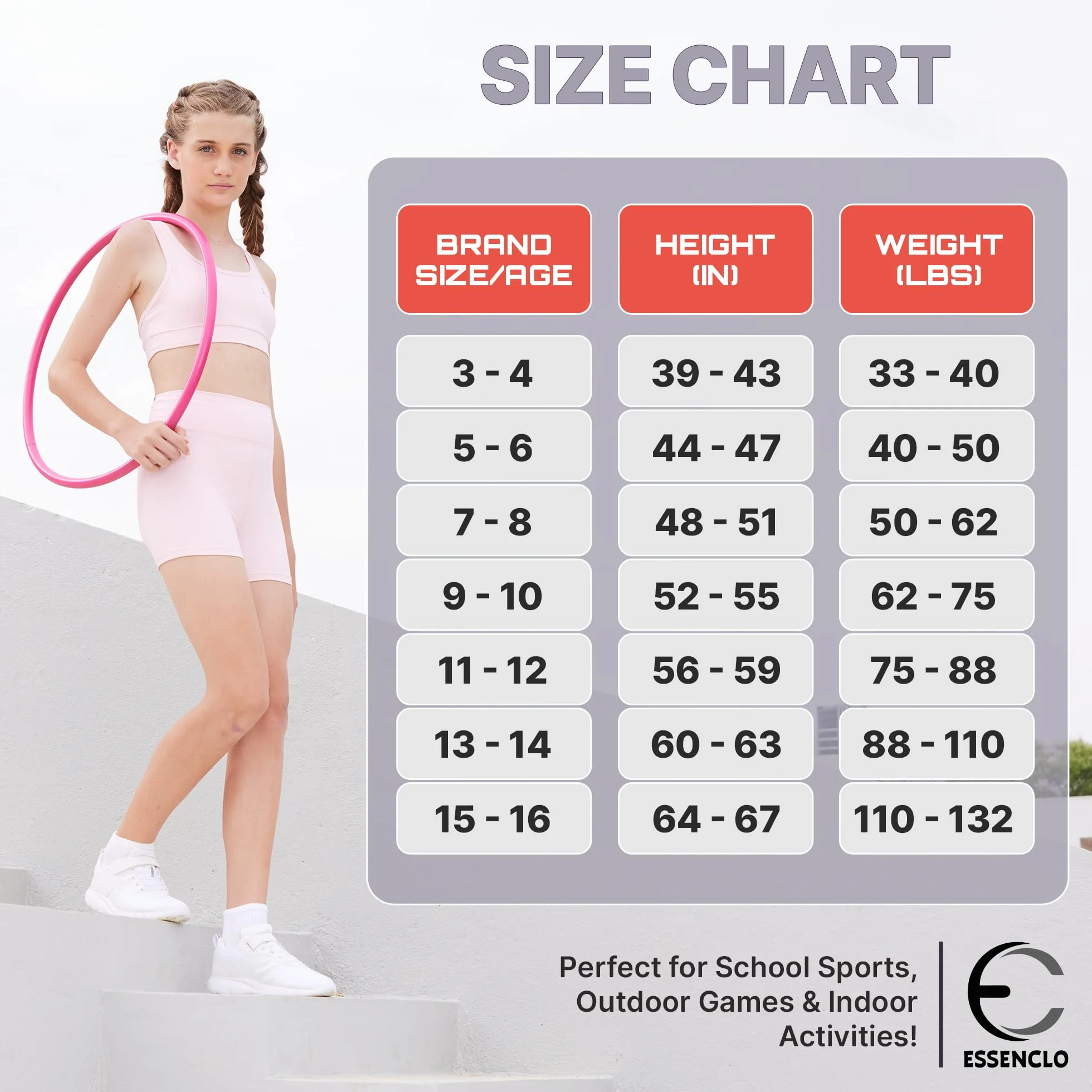 Girls Clothing Athletic Sets Sleeveless Crop Tank Tops & Bike Shorts Cheer, Gymnastics, Volleyball Size 3-16 (5 Pcs)