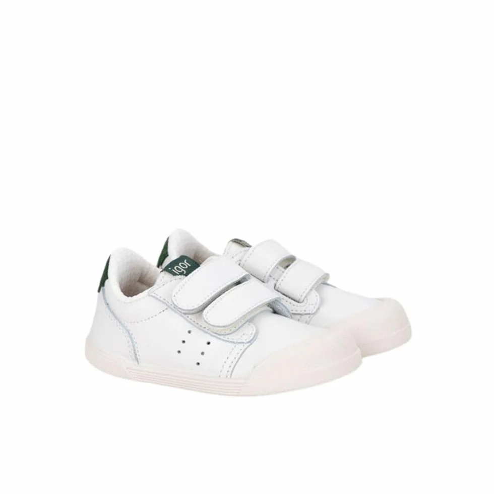 IGOR Deportivo Tennis Cierre VELCROS Blanco-Musgo