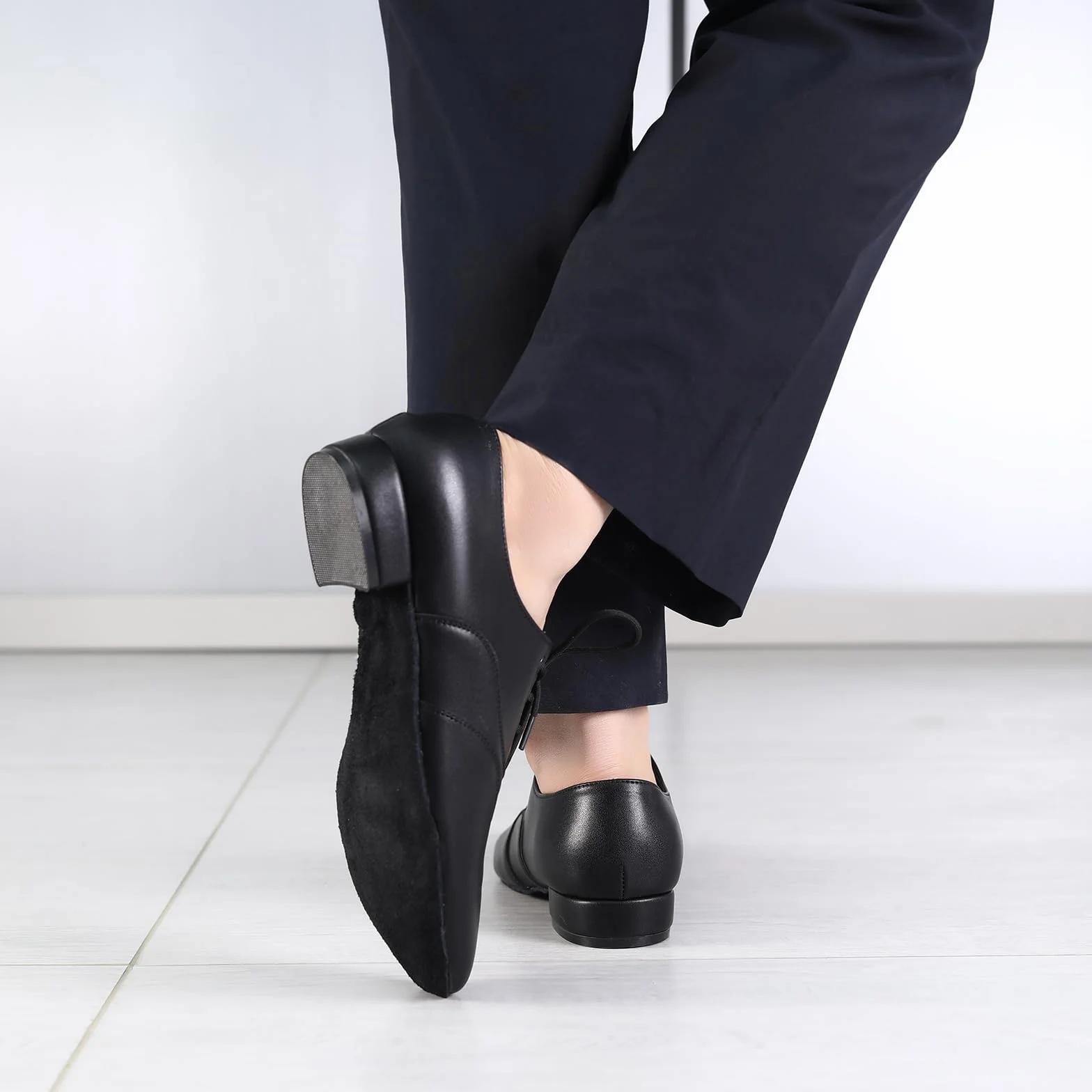 Zapatos de Baile Latino Hombre Tacón Cordones Salsa