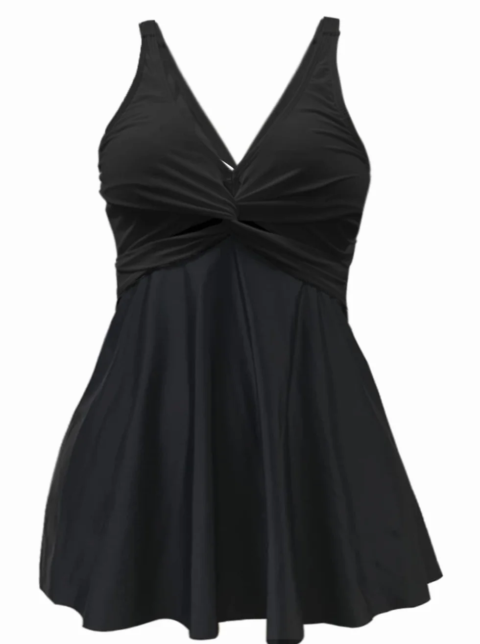 Rayson Tankini Mujer V Hálter Bañador Falda Cintura Alta Clásico Traje de Baño