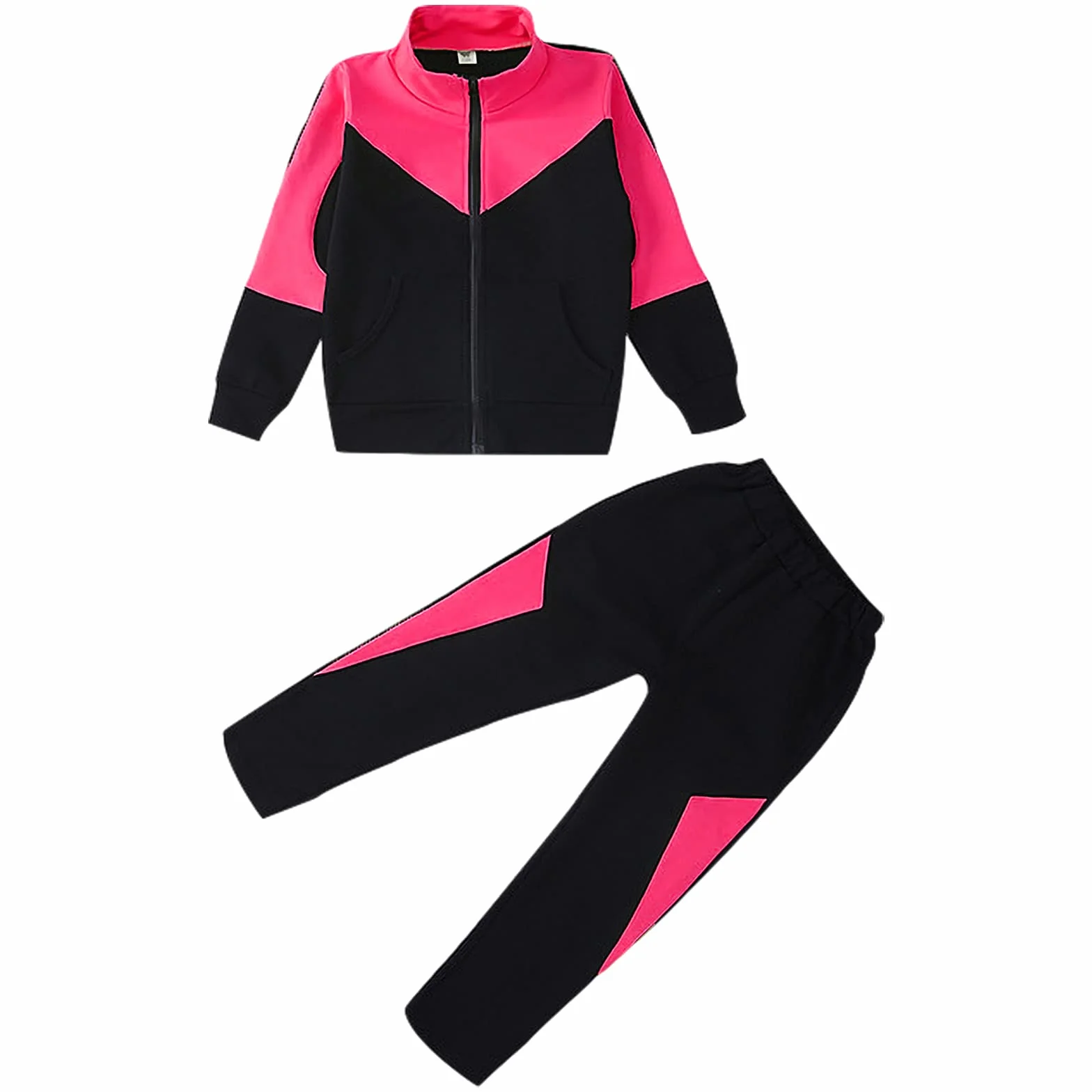 amropi Niña Chándal Deportivo Chaqueta y Joggers 2 Piezas Conjunto 3-10 años