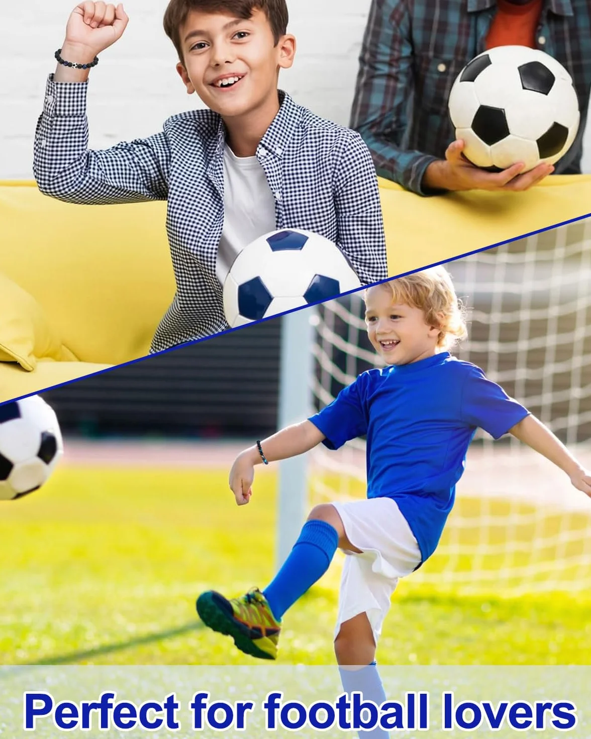 Pulsera de Fútbol para Niños 10-12 Años Regalo de Cumpleaños