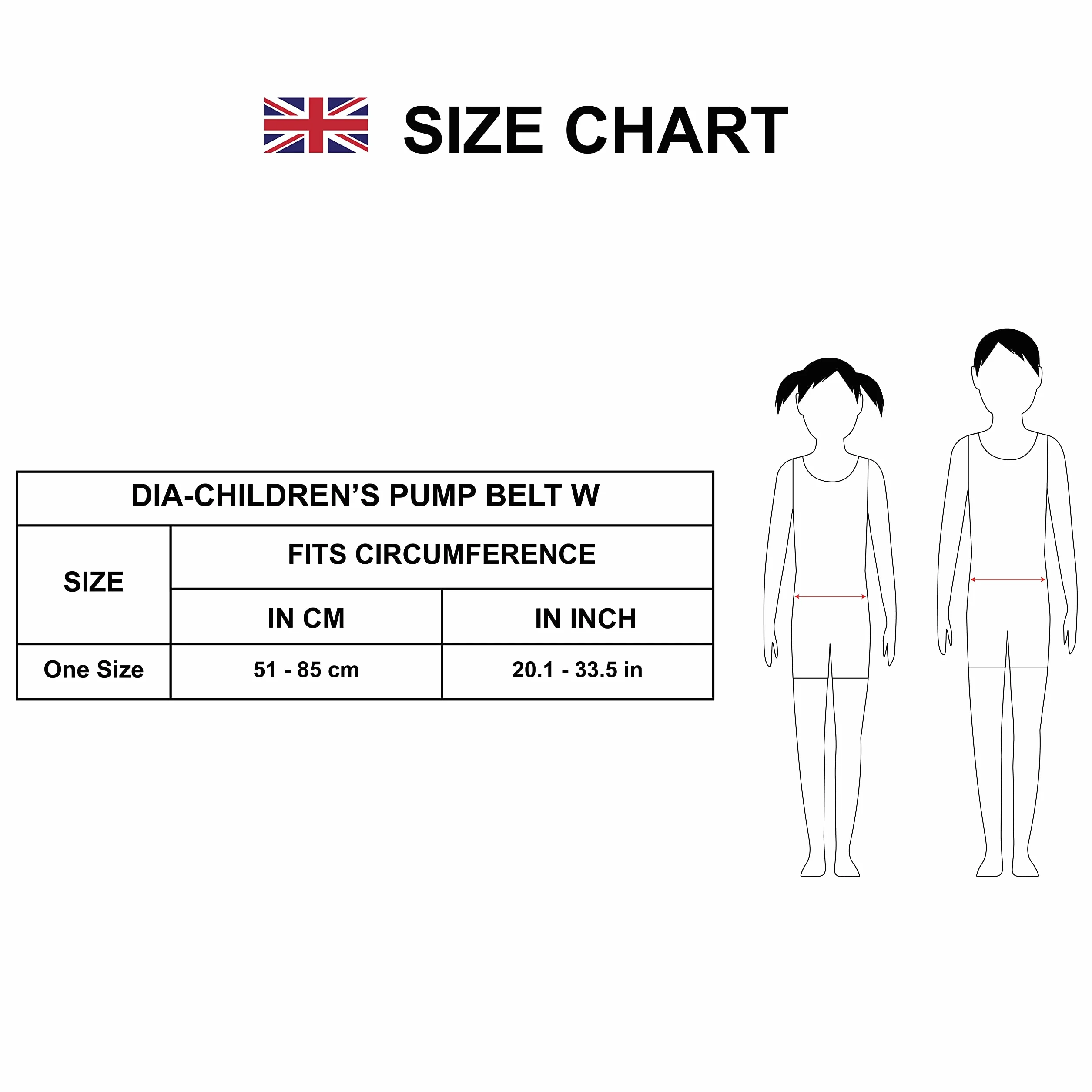 Cinturón para bomba de insulina infantil Dia-Children Pump Belt Ajustable 51-85 cm Compatible MiniMed Tandem t:slim YpsoPump