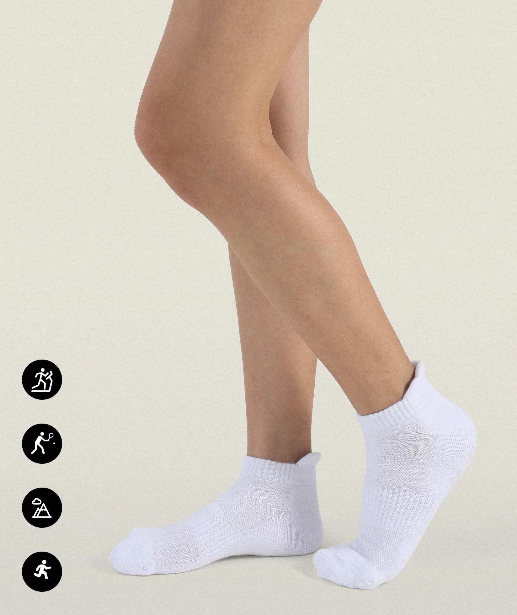 CLOSEMATE 6 Pares Calcetines Deporte Tobilleros Hombre Mujer Algodón Transpirable Compresión Low Cut Running