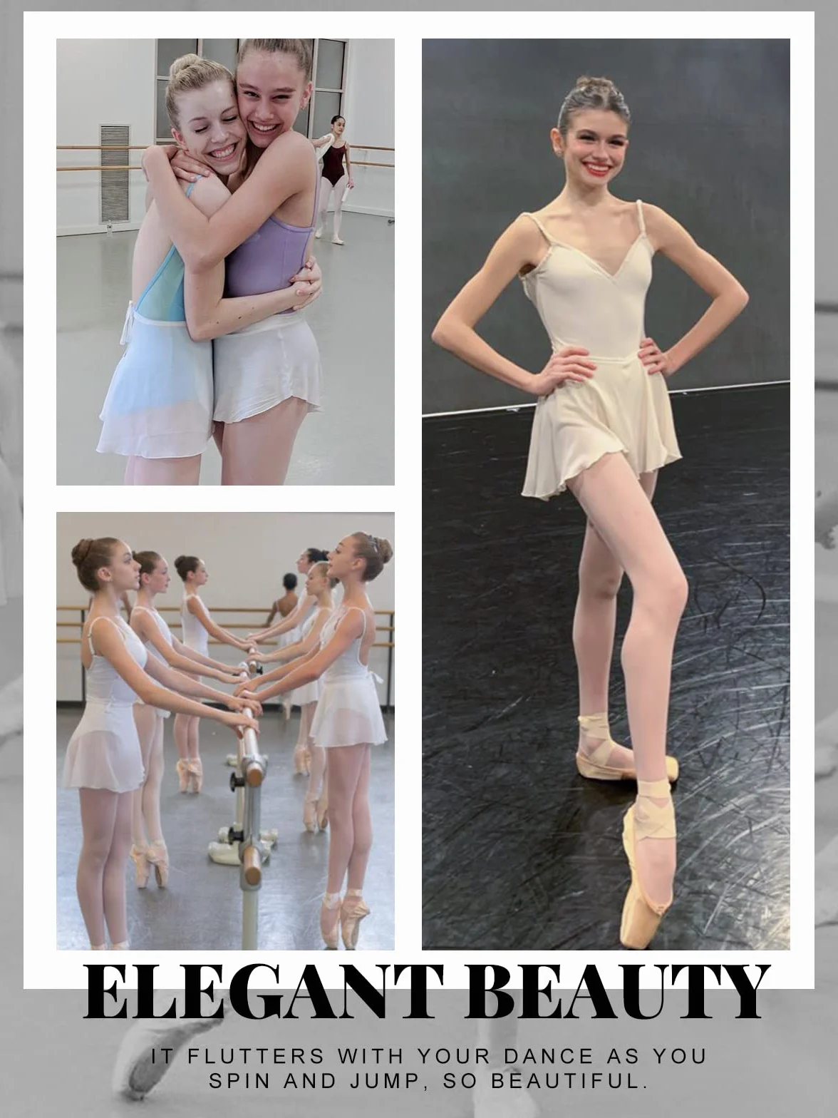 Faldas de Ballet Gasa Danza Patinaje Gimnasia Wrap Corbata Cintura Ajustable Niñas Mujeres Adultos