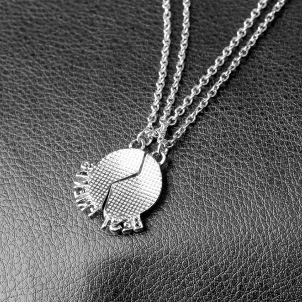 Collar Creative Best Friends Fútbol Amistad Colgantes de Dos Partes Joyas Deportivas
