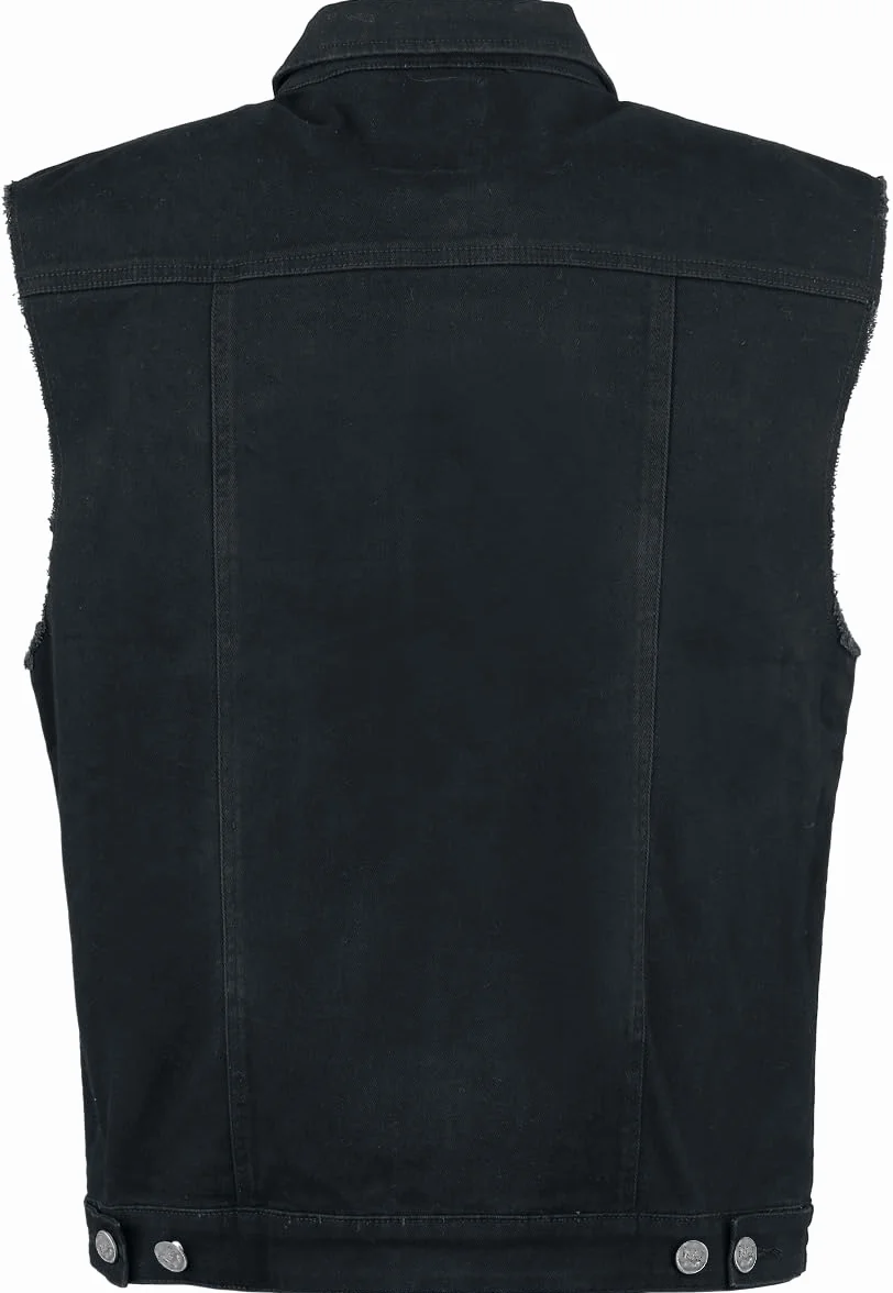 EMP Hombre Chaleco vaquero negro