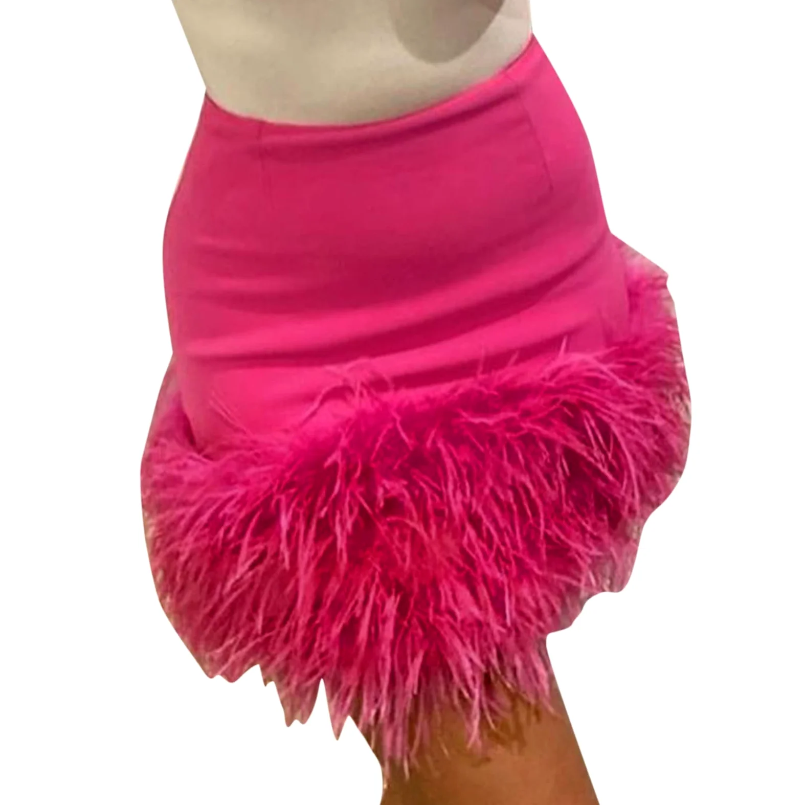 Falda Larga Mujer Verano-Minifalda ceñida al Cuerpo con Pliegues de Cintura Alta para Mujer, Faldas para y Discotecas