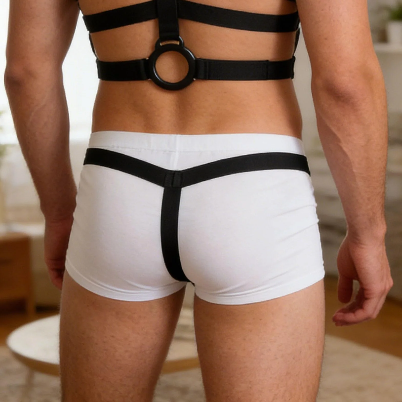 Freebily Tanga Hombre Tipo Bikini Anillo Pene Silicona Suspensorio