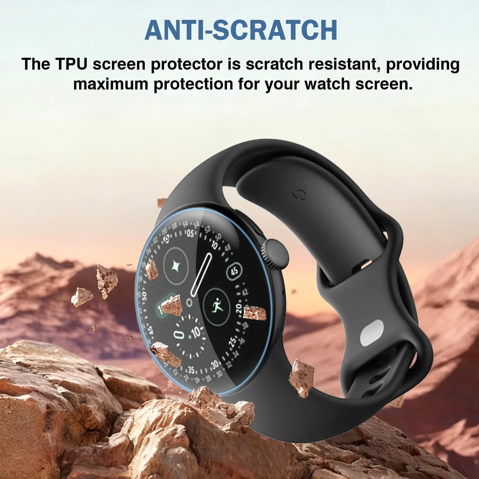 Protector de pantalla Google Pixel Watch 4 41 mm TPU Ultra HD Anti arañazos