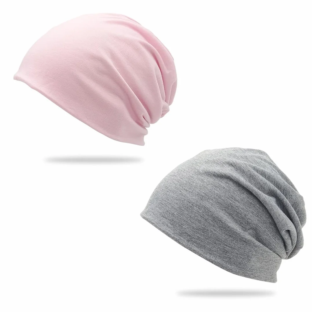 Gorro Pelo Rizado Dormir Unisex Ajustable Suave para Mujeres y Hombres