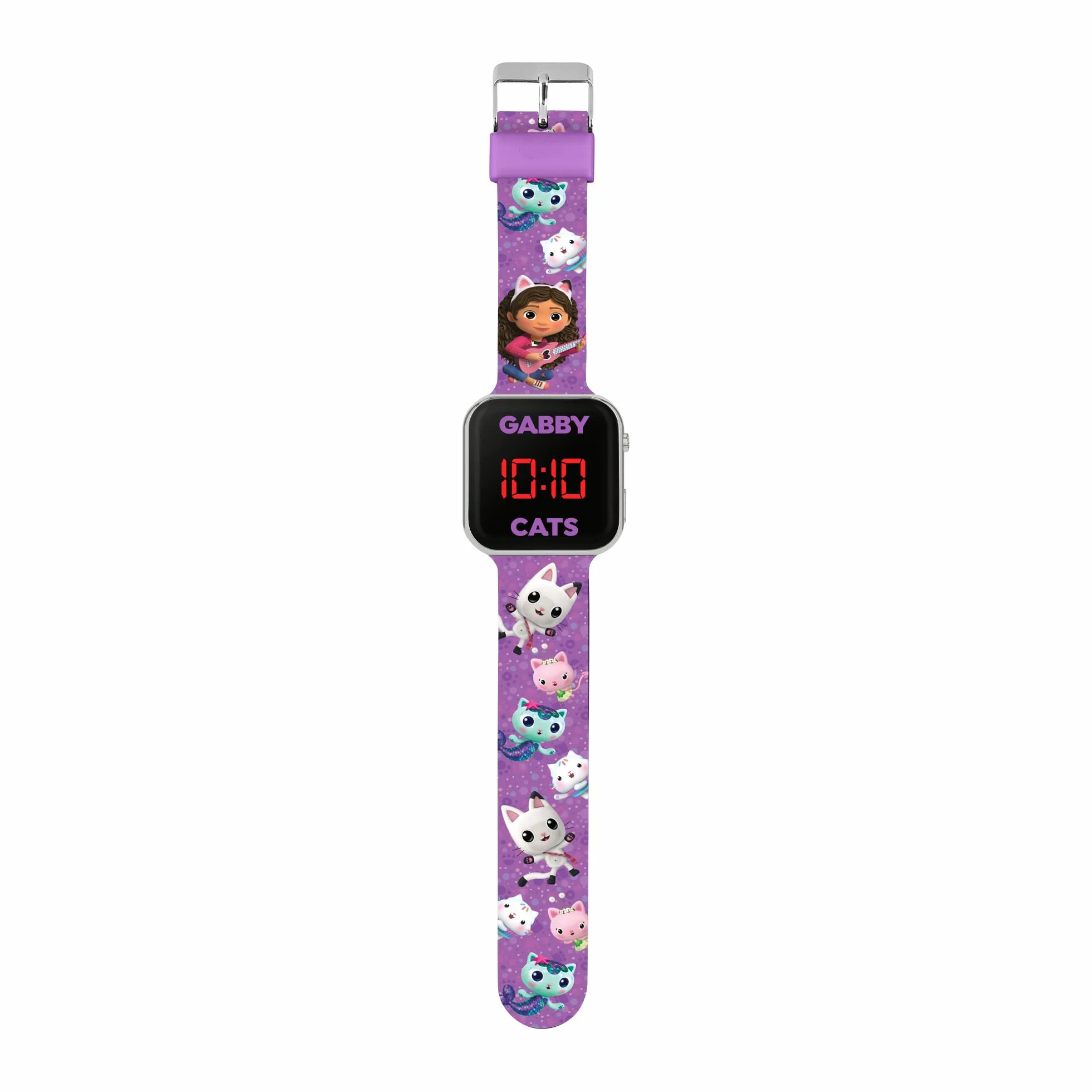 Disney Reloj Digital de Cuarzo para niña Morado GAB4033