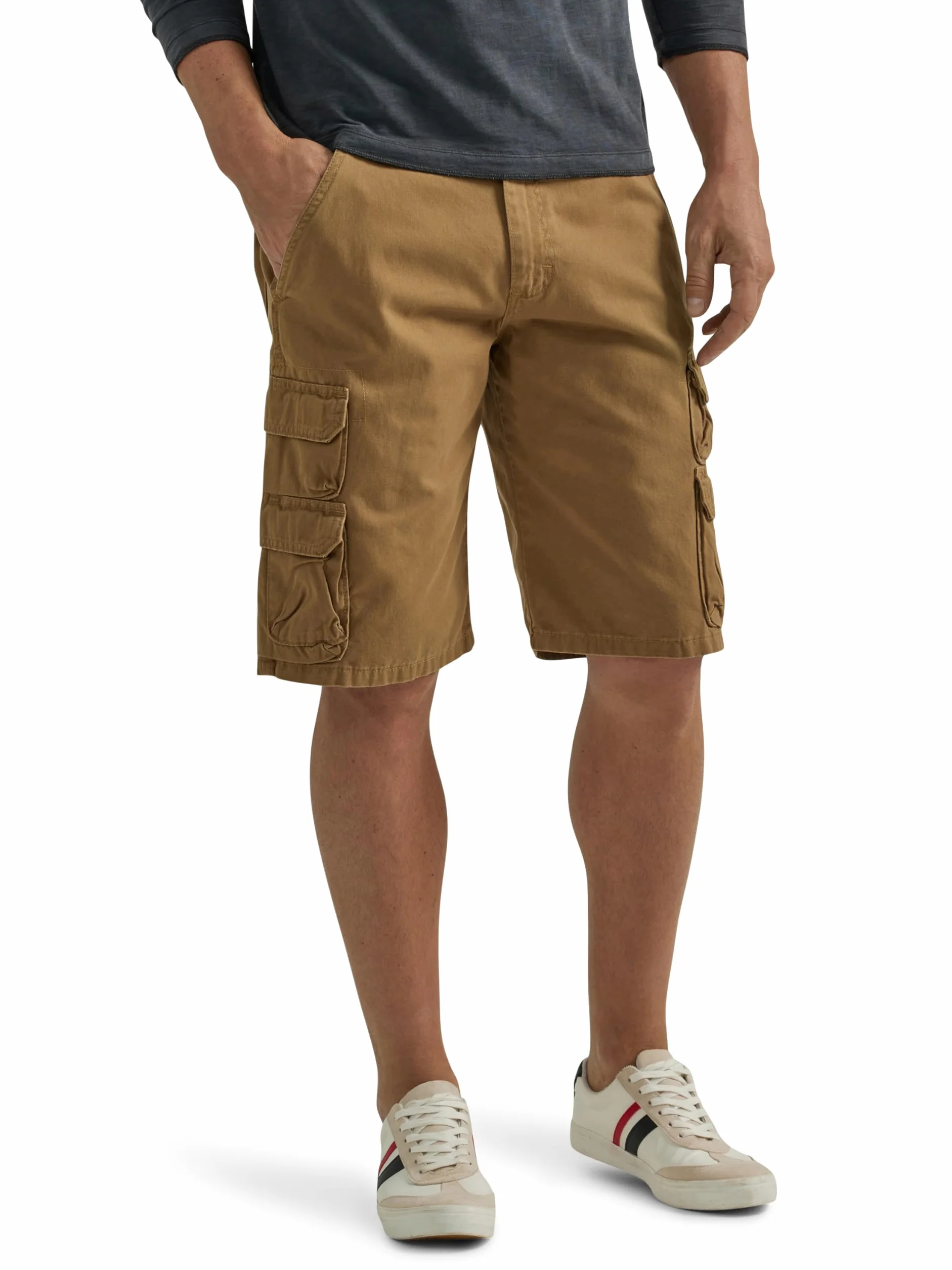 Wrangler Authentics Pantalón Corto Cargo de Sarga Premium Hombre