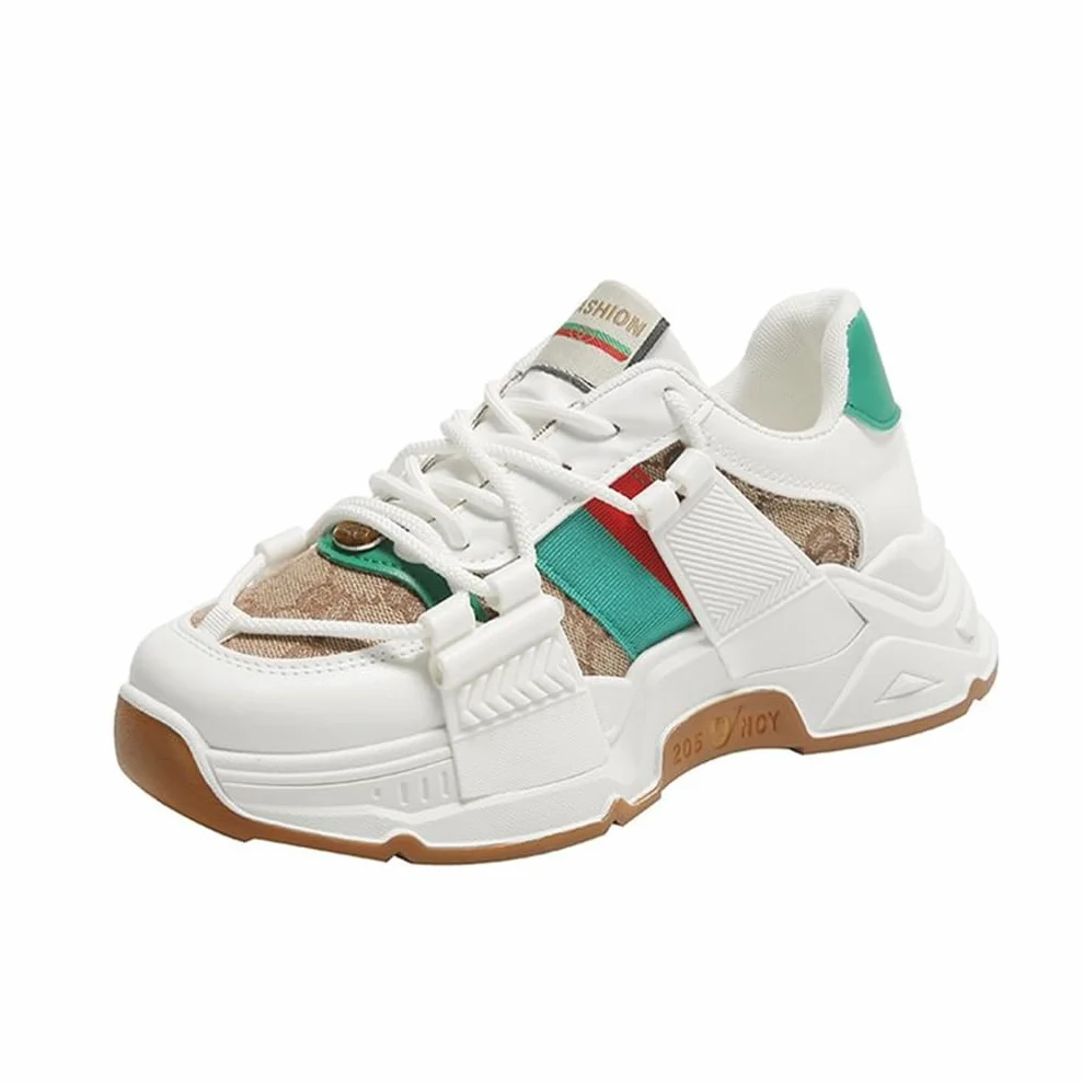 Daddy Shoes Mujer Ligero Fondo Grueso Casual Zapatos Zapatillas Deportivas Cabeza Redonda Bajo Cuatro Estaciones