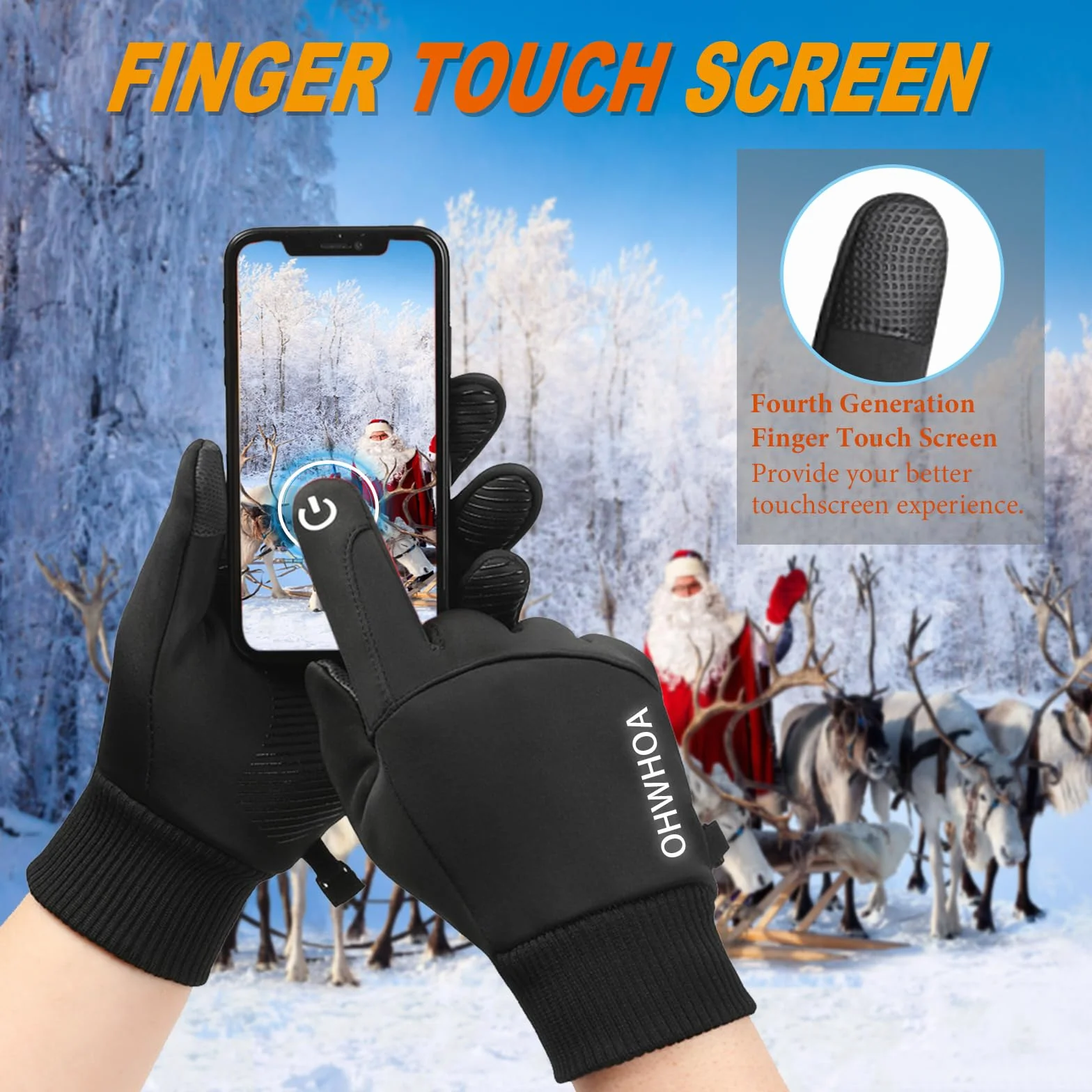 Guantes Invierno Impermeables Térmicos Pantalla Táctil para Moto Ciclismo Esquiar Hombre Mujer