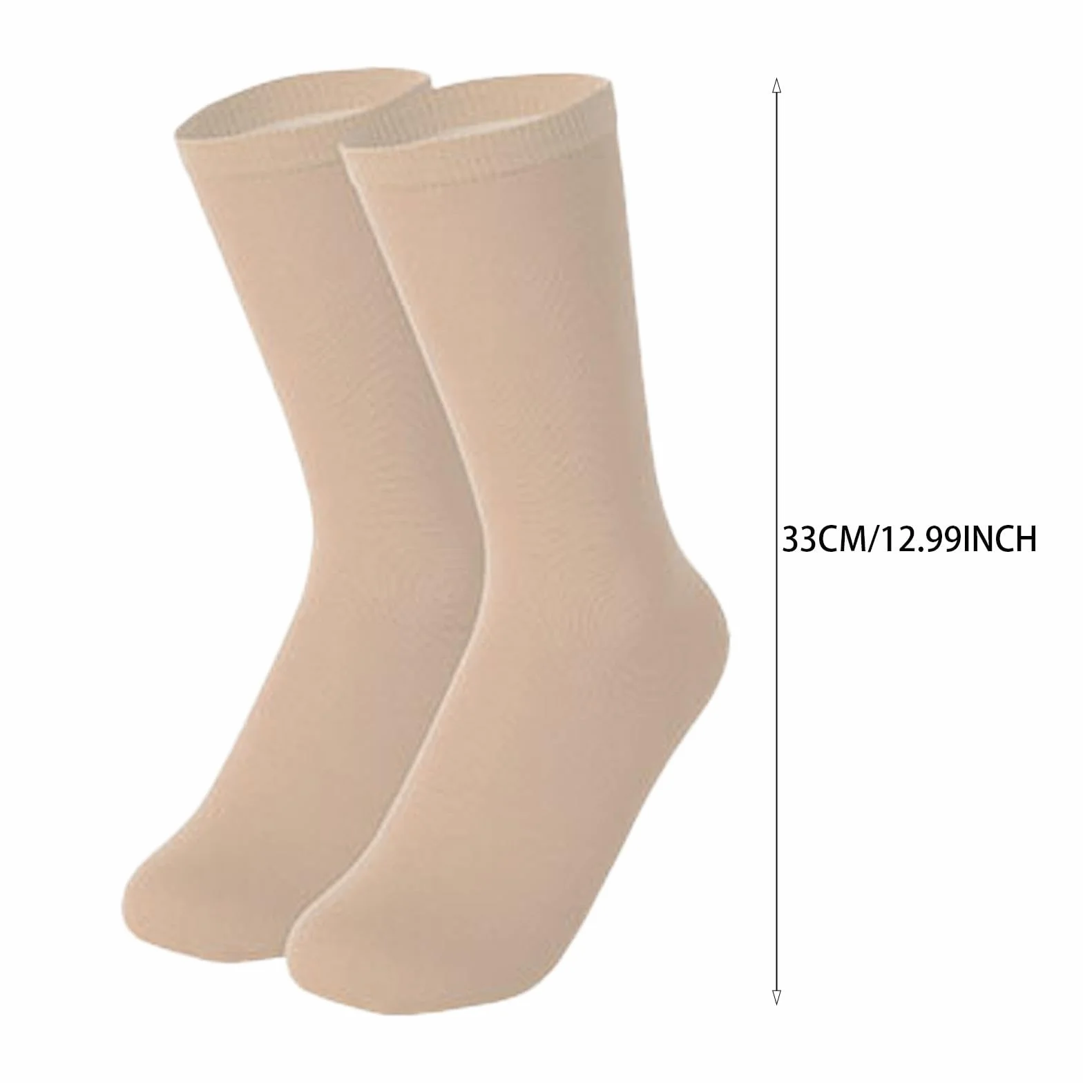 Perfeclan Calcetines para Patinaje sobre Hielo, Color Sólido, Algodón Suave