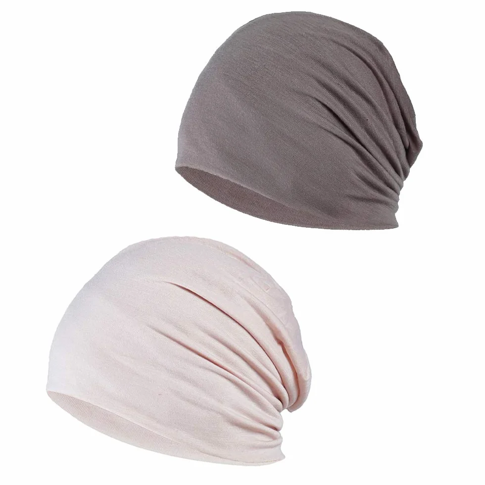 Gorro Slouchy Algodón para Cabeza Quimio Cáncer Mujeres Hombres Turbante Elástico