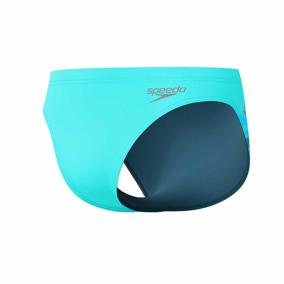 Speedo Bañador Tipo Slip Estampado 5 cm Calzoncillos Natación Hombre Pack 1