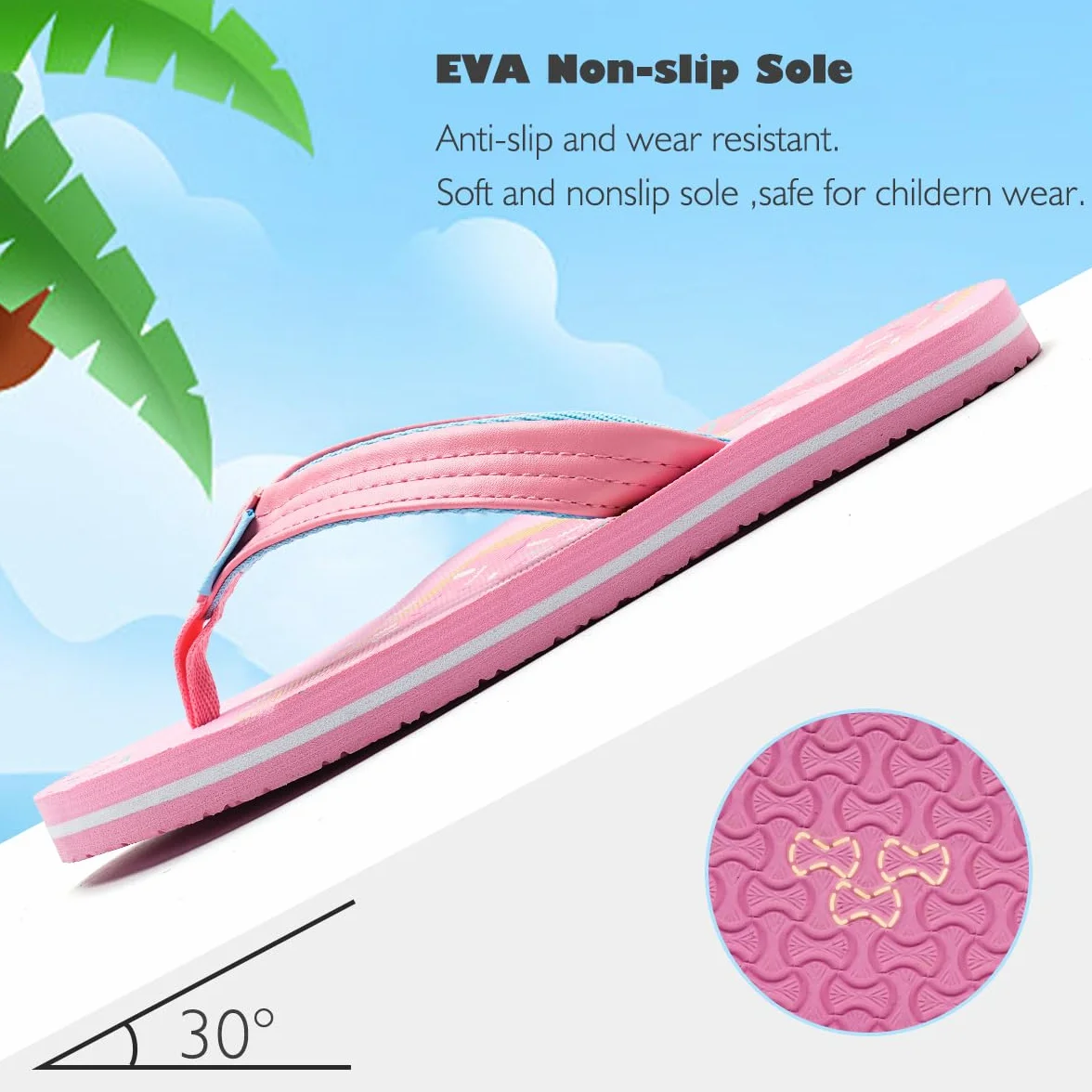 Chanclas Niña Niño Piscina Zapatillas Verano Playa Antideslizante Ligero