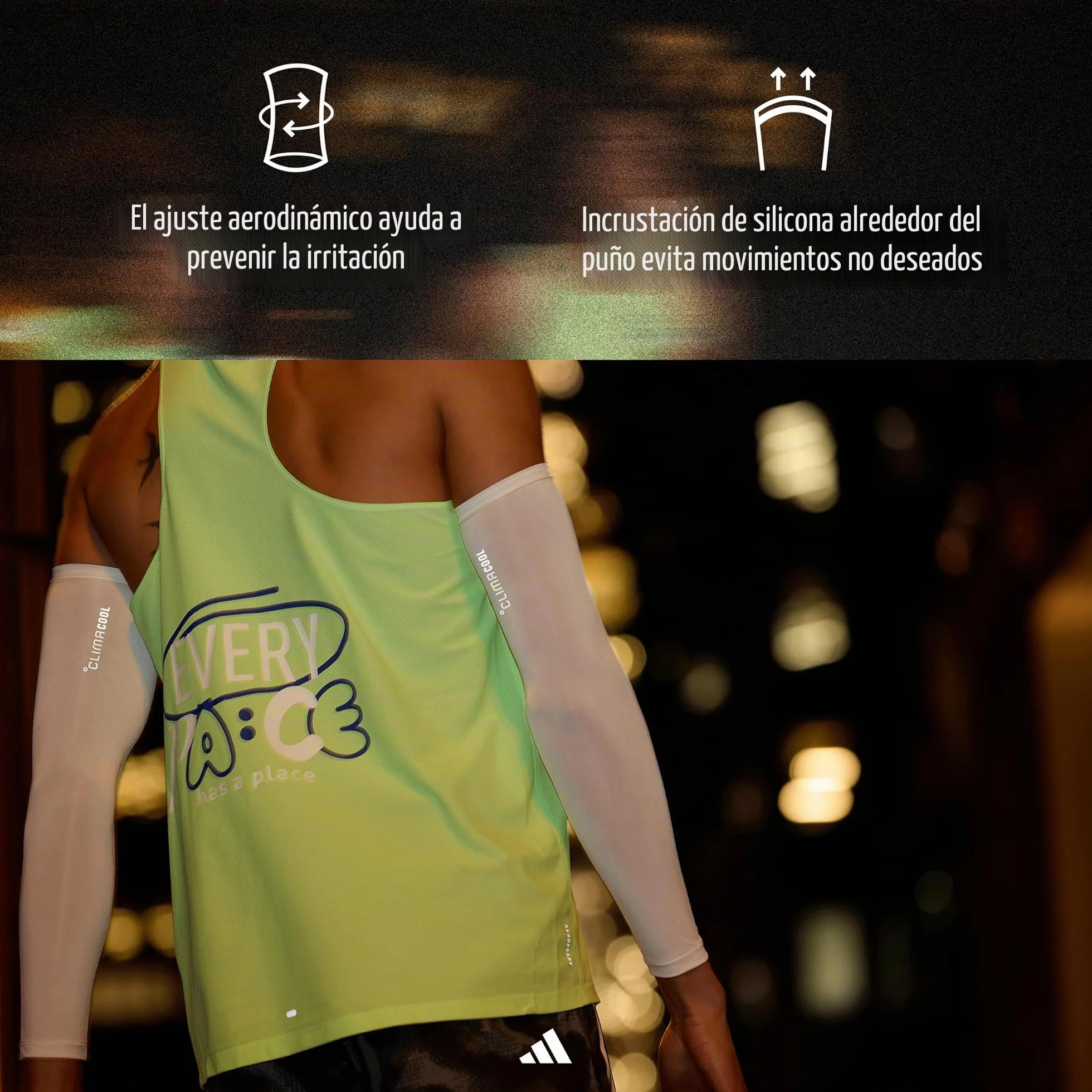 adidas Aeroready Compression Arm Sleeves Mangas deportivas Unisex adulto Pack de 2