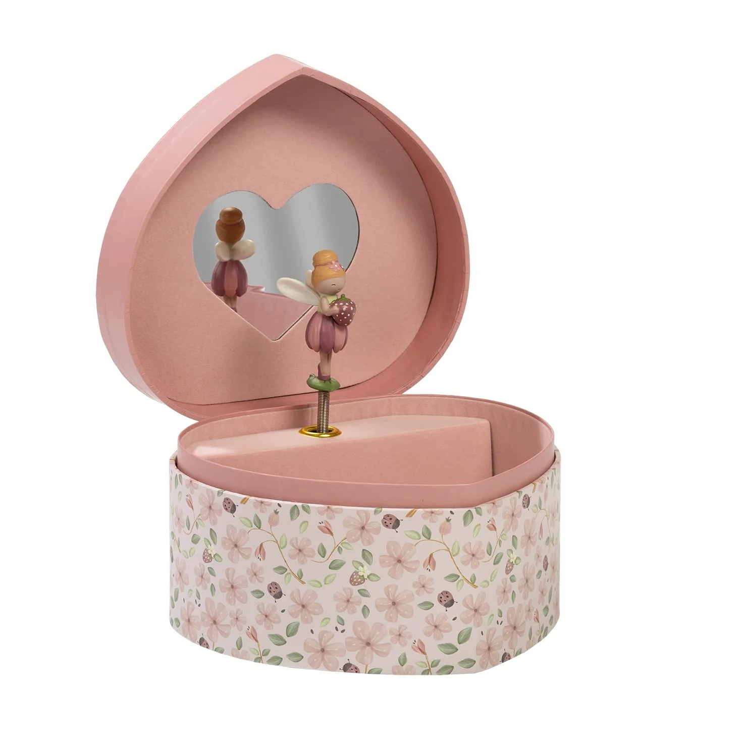 Little Dutch Joyero con música en forma de corazón y bailarina giratoria Fairy Floral Fairy Garden