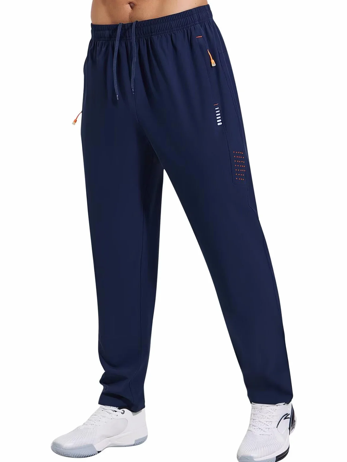 Gaiatiger Pantalones de Chándal para Hombre Ligeros Transpirables Running Jogger con Bolsillos Cremallera