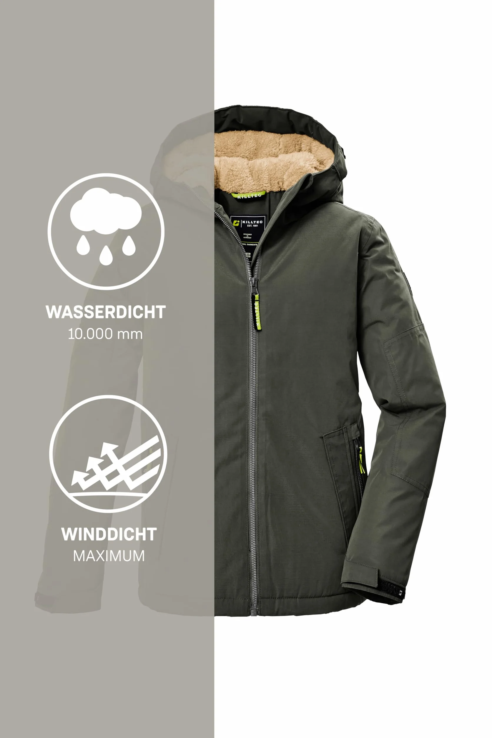 Killtec Kow 377 Bys Jckt Chaqueta funcional de invierno con capucha Niños