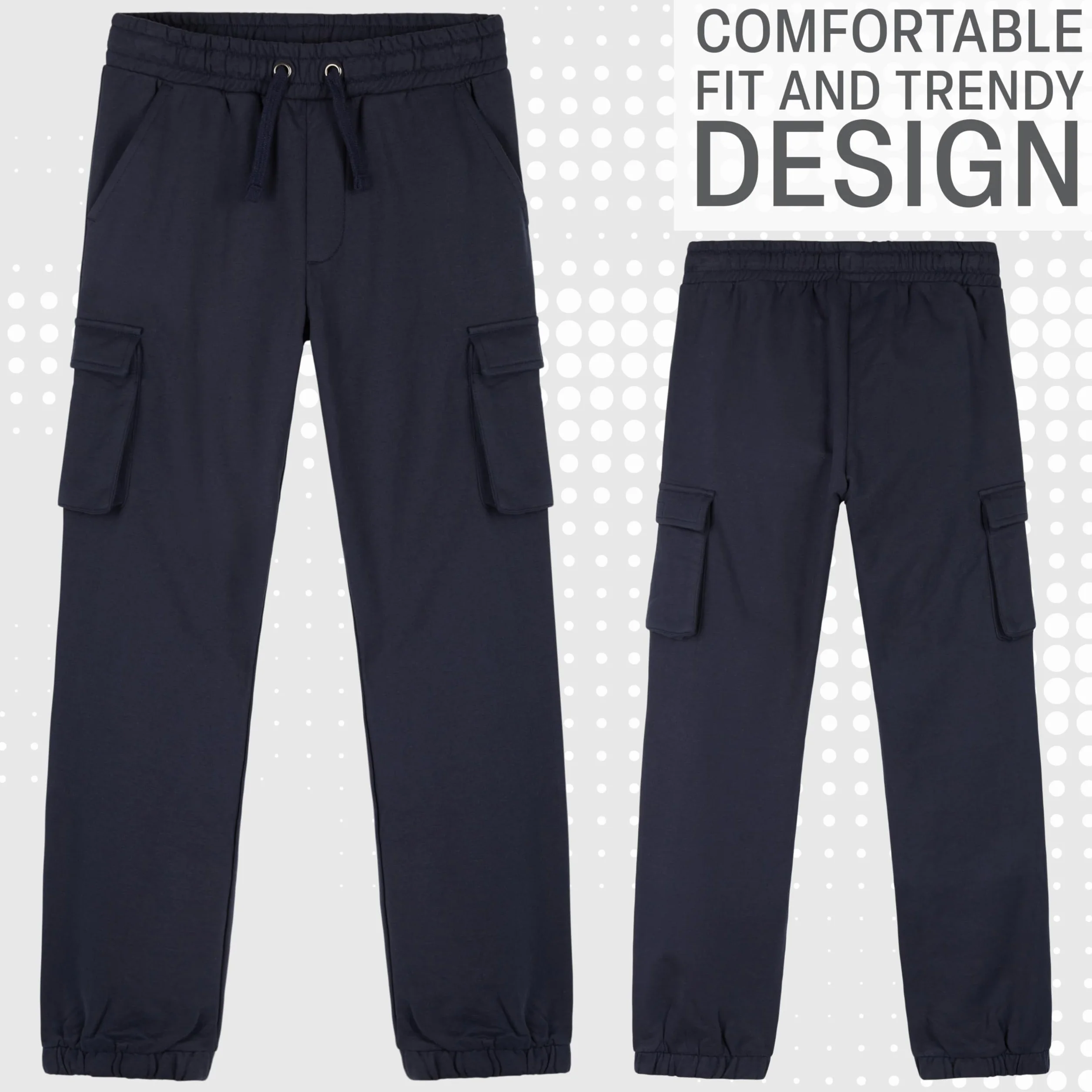 Pantalón Invierno Niño Casual CityComfort 4 Bolsillos Cintura Cordón