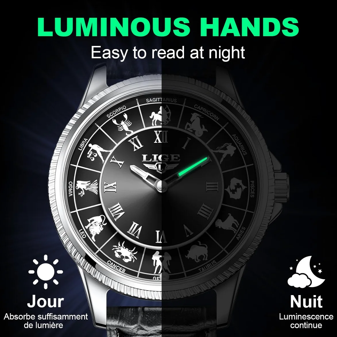 Reloj analógico de cuarzo para hombre, estilo ruleta, esfera grande de aleación de 45 mm, resistente al agua, correa de cuero, exquisita y duradera, relojes de pulsera para hombre