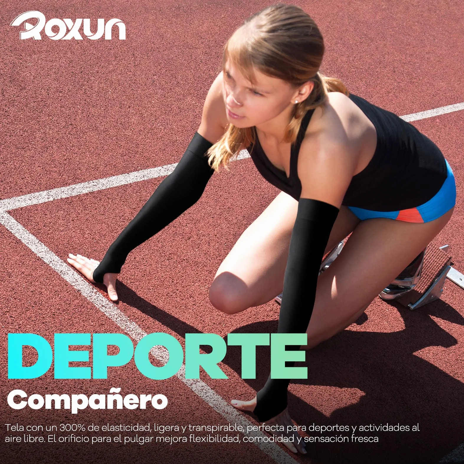 ROXUN Mangas de Brazo Protección UV Compresión Refrescante Cubre Tatuajes