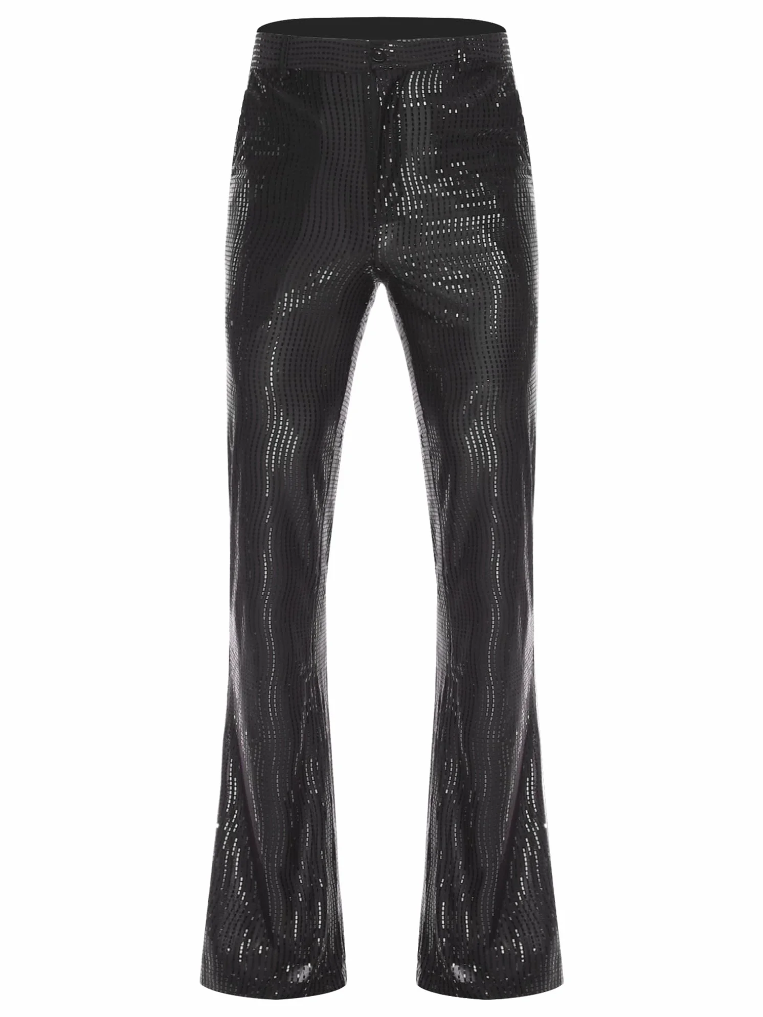 Choomomo Pantalones retro años 70 80 para hombre, brillantes, jazz, baile escénico